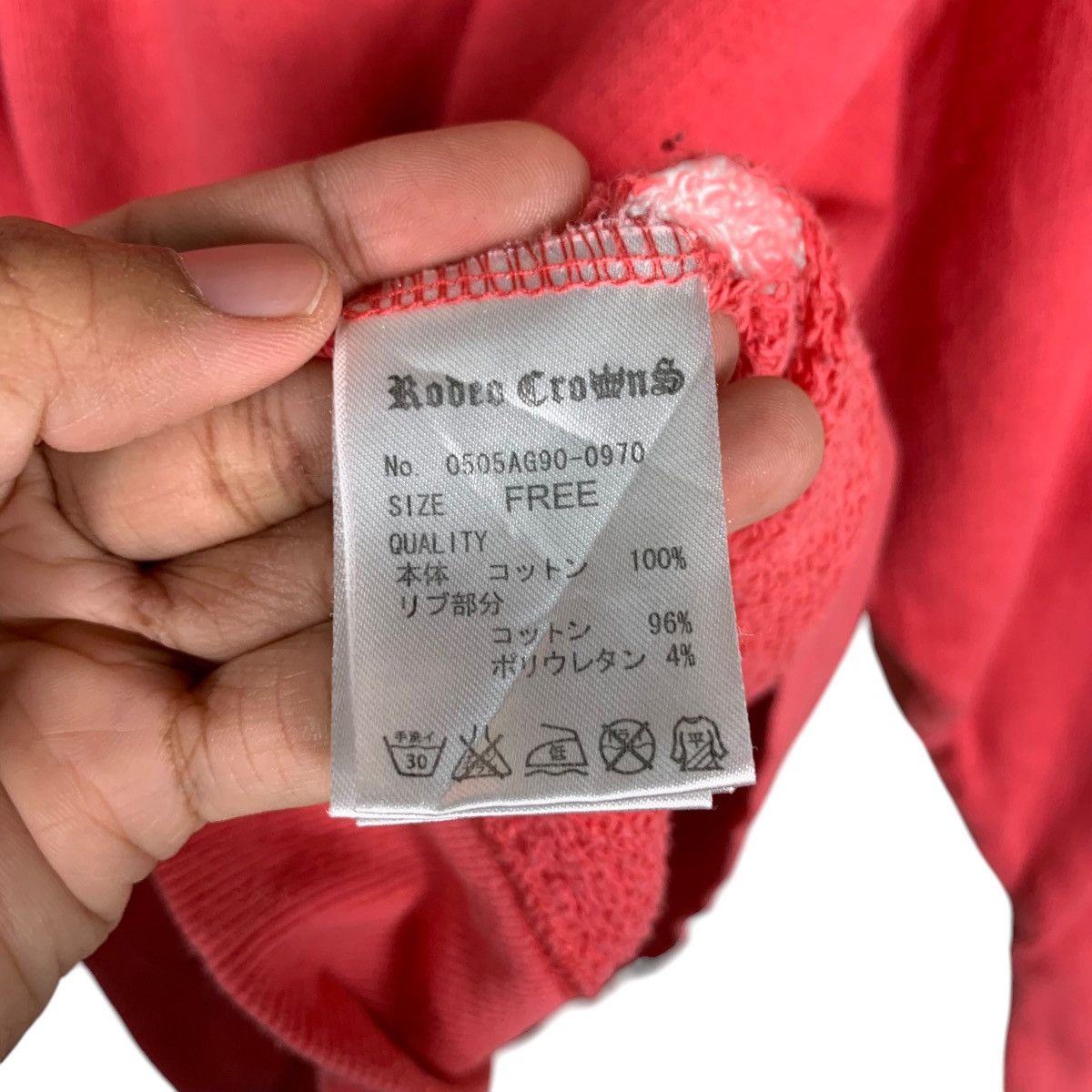 Japanese Brand PUNK Rodeo Crown Big Logo Pullover Hoodies #1432-C65 Size ONE SIZE - 13 Thumbnail