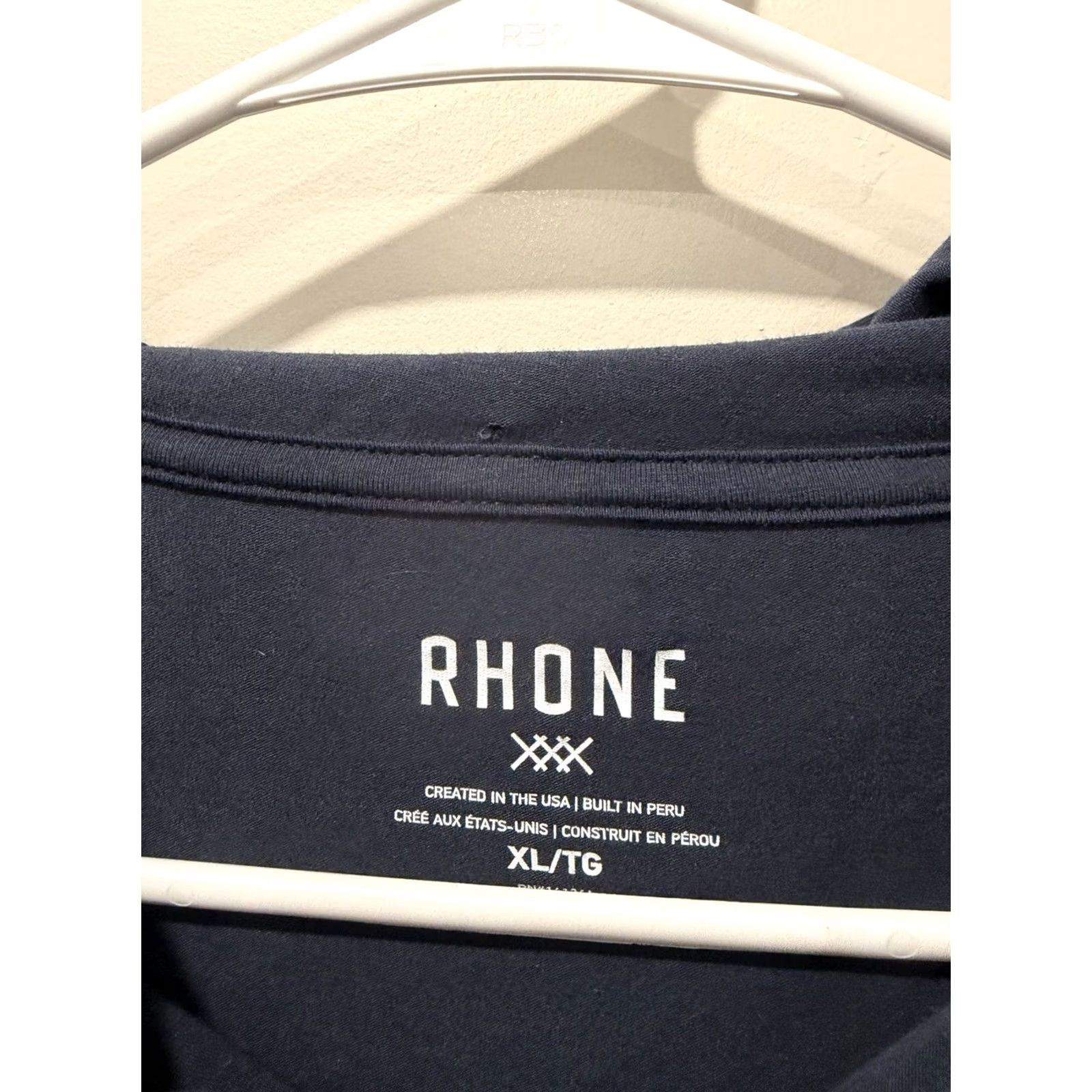 Rhone Rhone Performance Men’s Hoodie Pullover Crew Neck Solid Pima Cotton XL Blue Size US XL / EU 56 / 4 - 3 Thumbnail