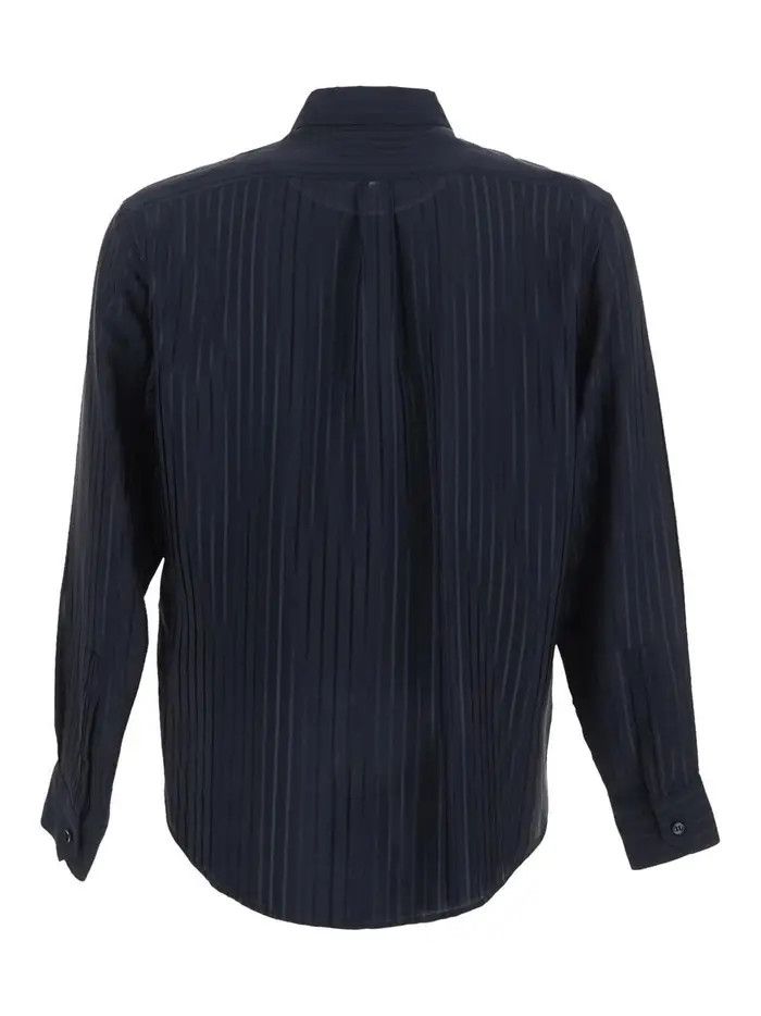Saint Laurent Paris o1bcso1str1124 Cropped Shirt in Blue Size US XS / EU 42 / 0 - 2 Thumbnail
