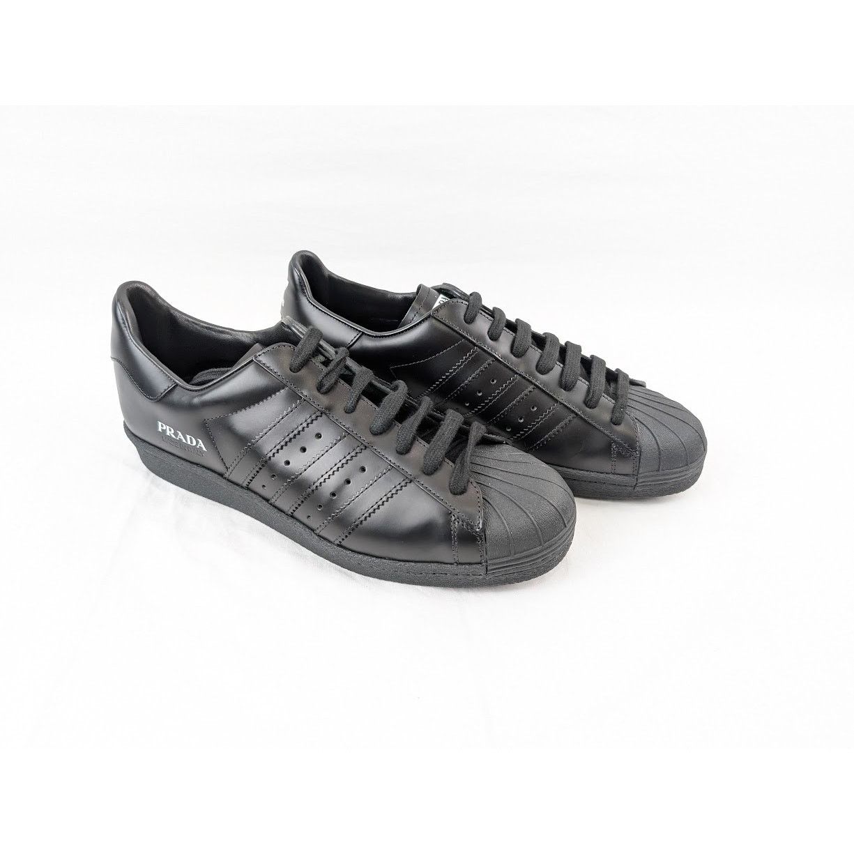 Prada o1rshd1 Brushed Calf Low-Top Sneakers in Black Size US 9.5 / EU 42-43 - 12 Thumbnail