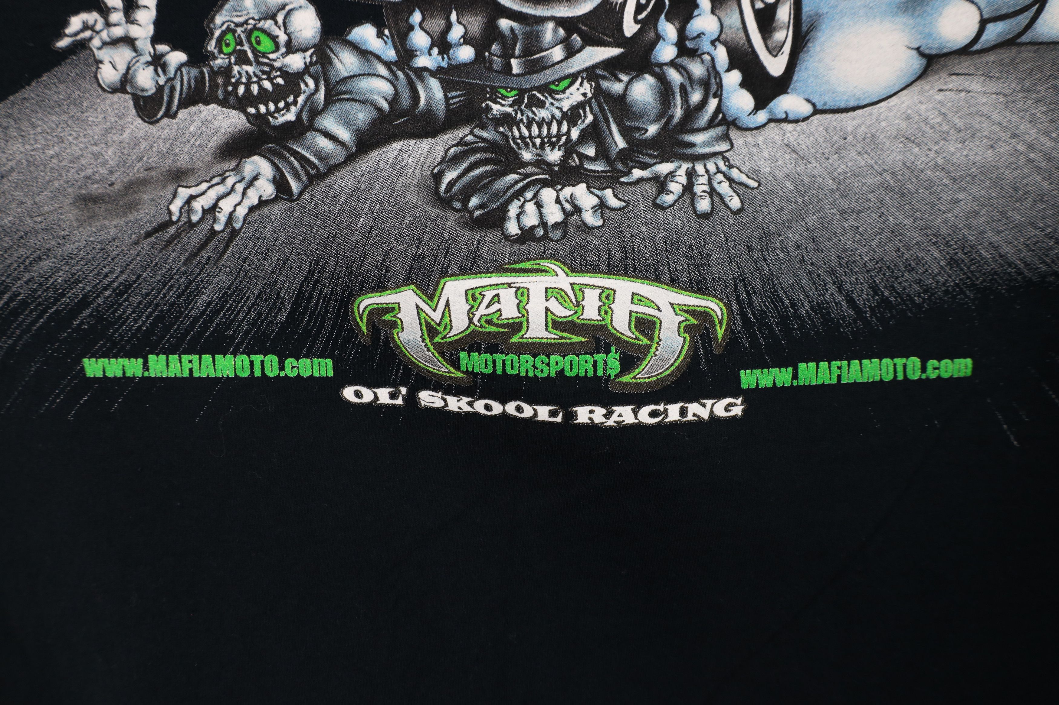 Vintage Vintage Y2K Streetwear Motorsports Ol Skool Racing T-Shirt Size US XXL / EU 58 / 5 - 8 Thumbnail