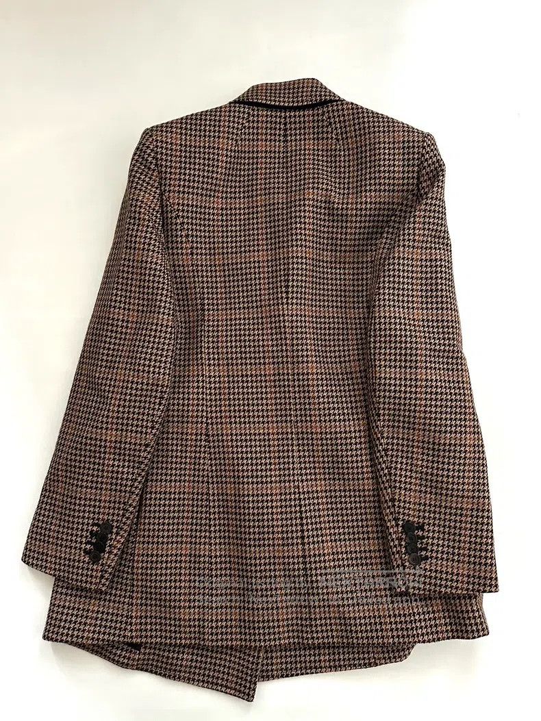 Balenciaga Balenciaga Classic Plaid Brown Hourglass Coat Size XXS / US 00 / IT 34 - 3 Thumbnail
