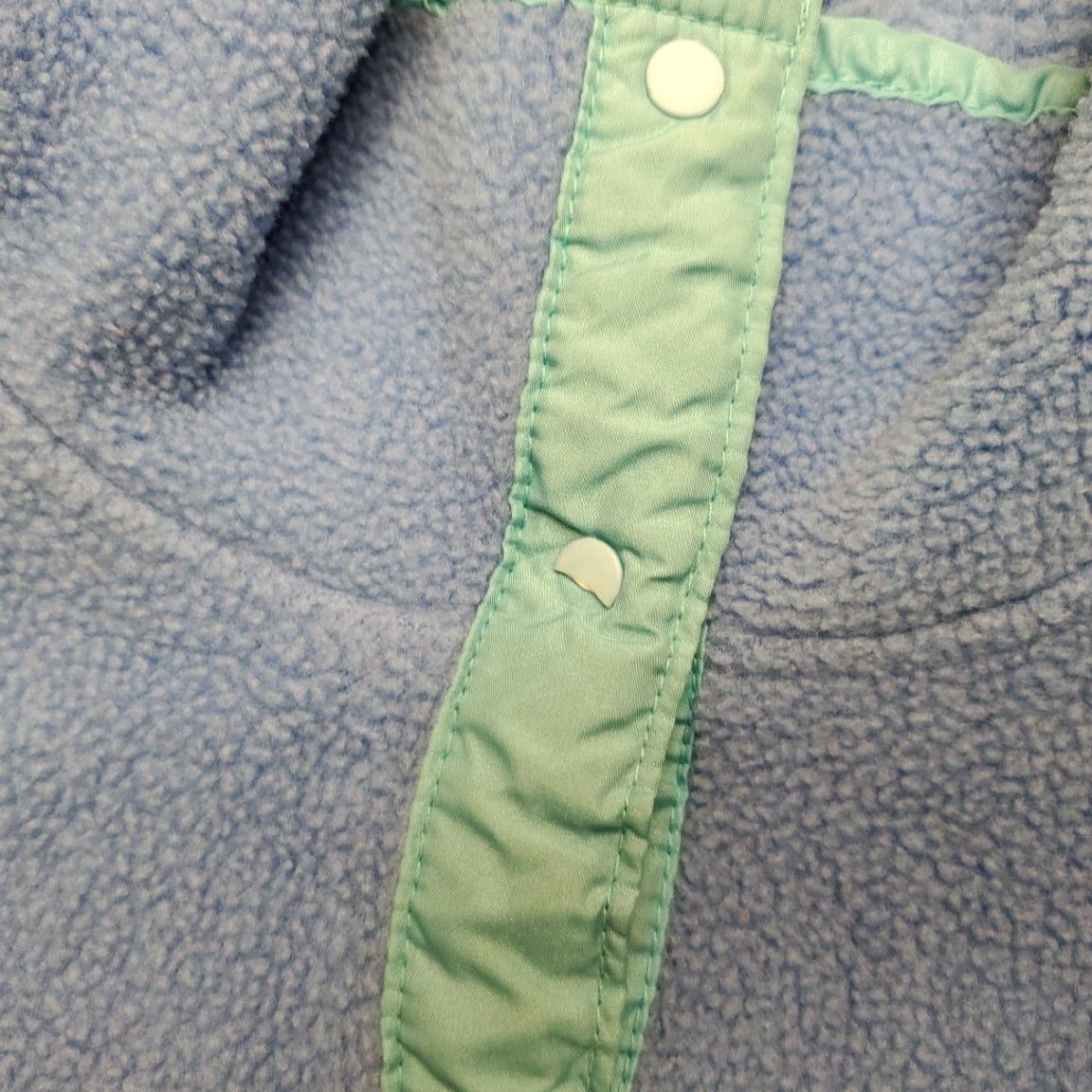 Patagonia VINTAGE Patagonia Sweater Womens 8 Blue Pullover Snap T Fleece Made in USA Size M / US 6-8 / IT 42-44 - 7 Thumbnail