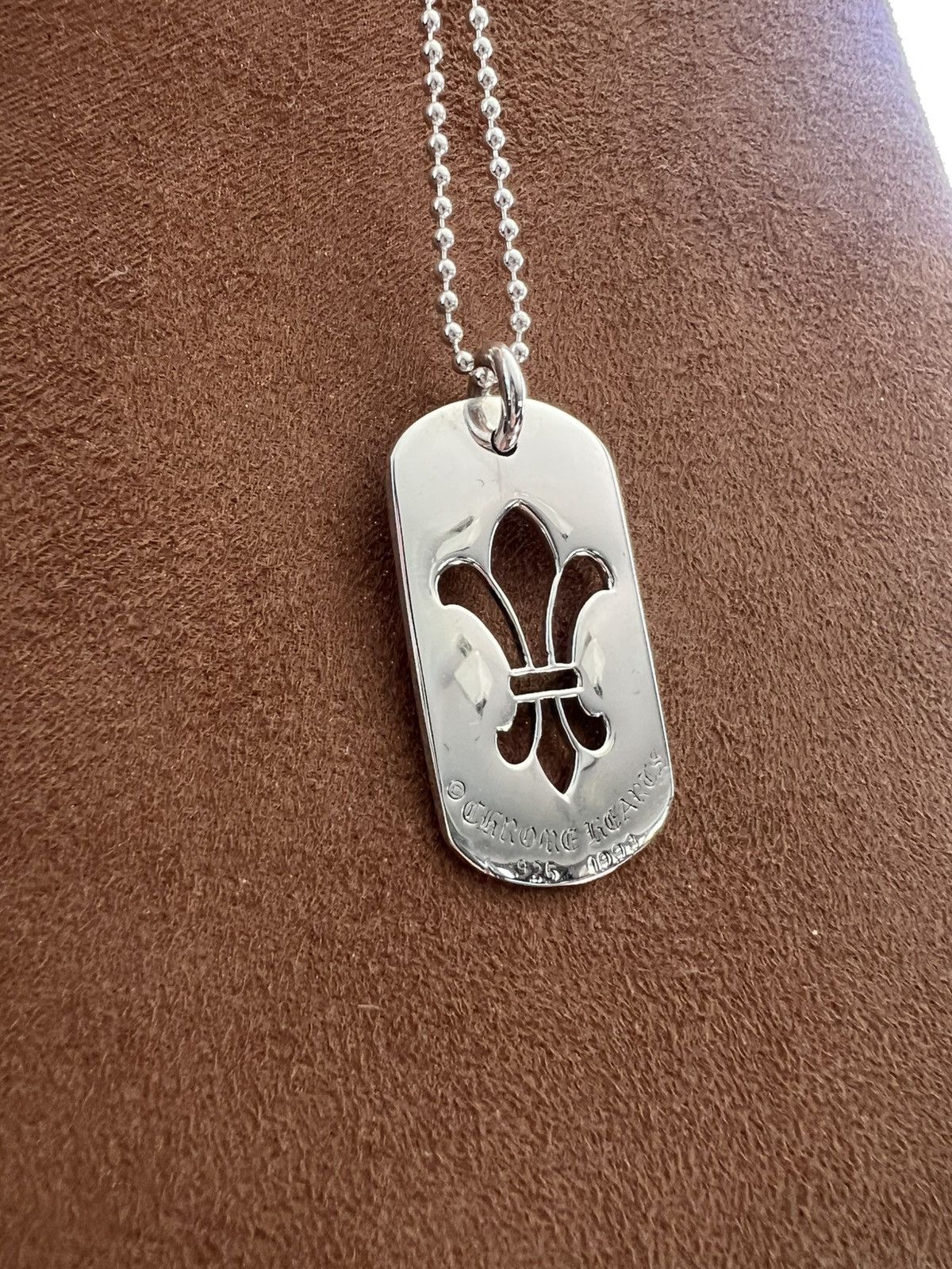 Chrome Hearts CHROME HEARTS FLEUR DE LIS .925 SILVER DOG TAG Size ONE SIZE - 6 Thumbnail