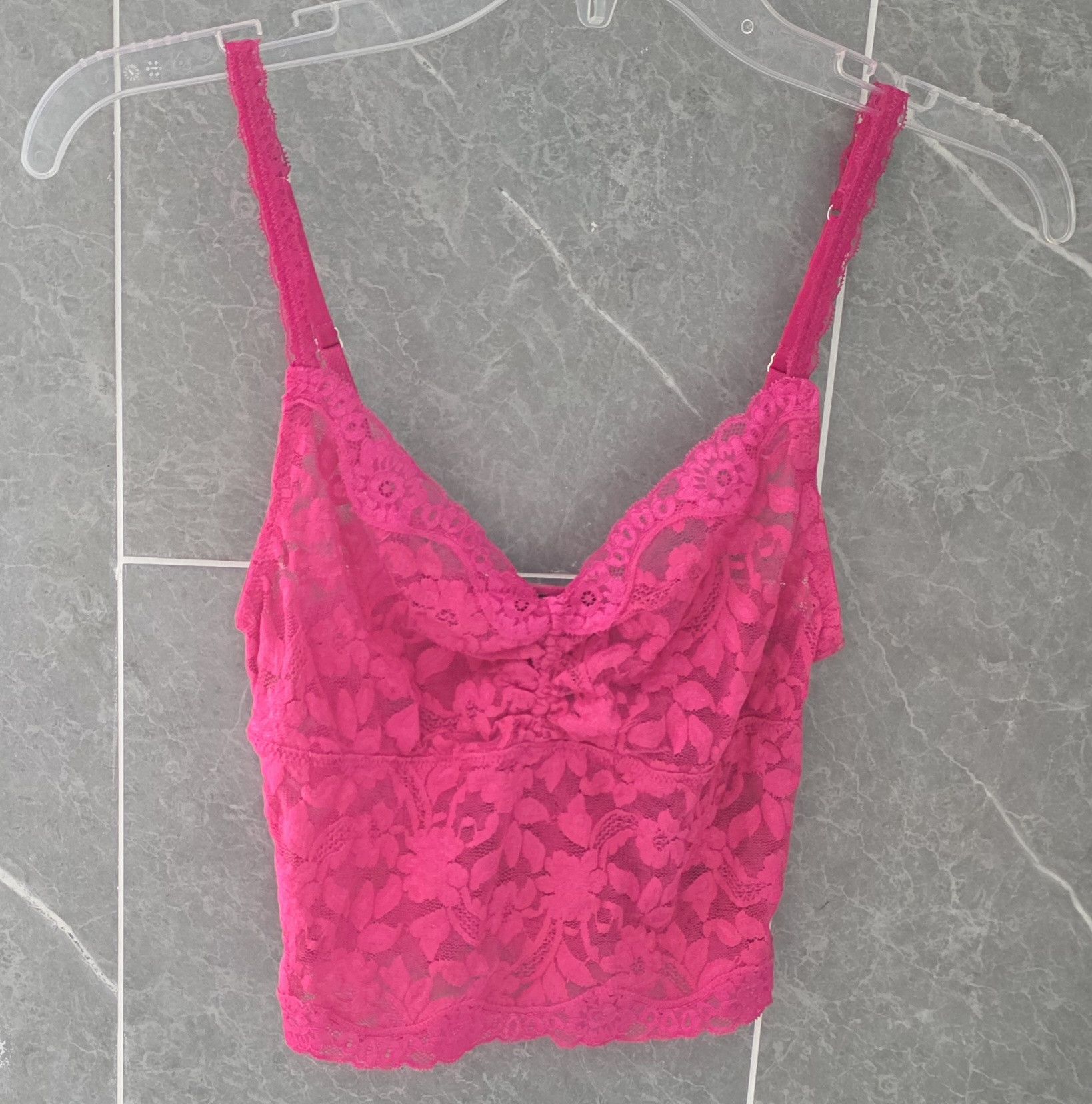 Victoria's Secret NWOT Victoria's Secret Moda Pink Lace Bralette Bra XS Size ONE SIZE - 1 Thumbnail
