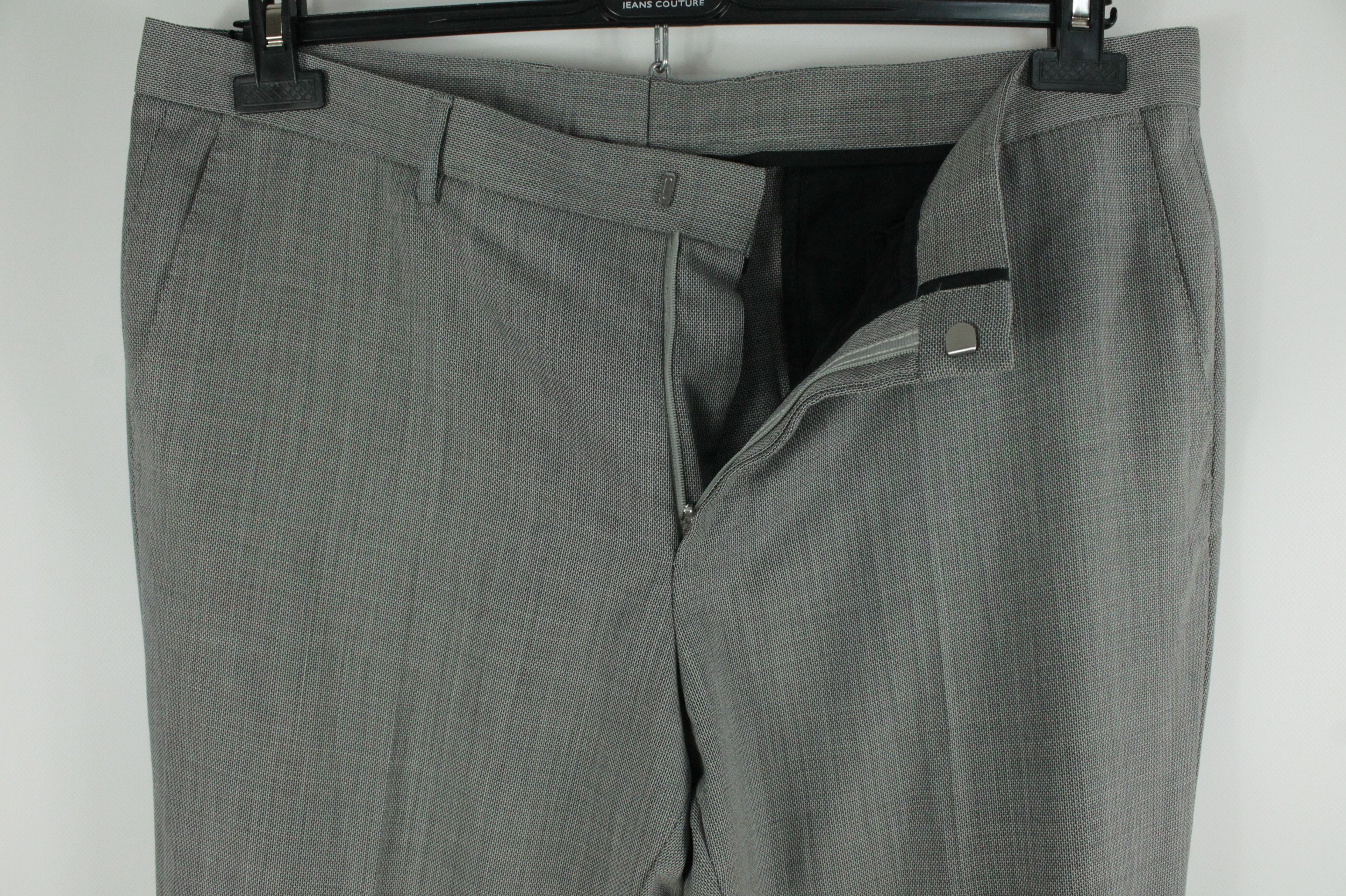 Hugo Boss Hugo Boss Novan5/Ben2 Slim Fit Gray Light 140's Wool Suit Size 44R - 13 Thumbnail
