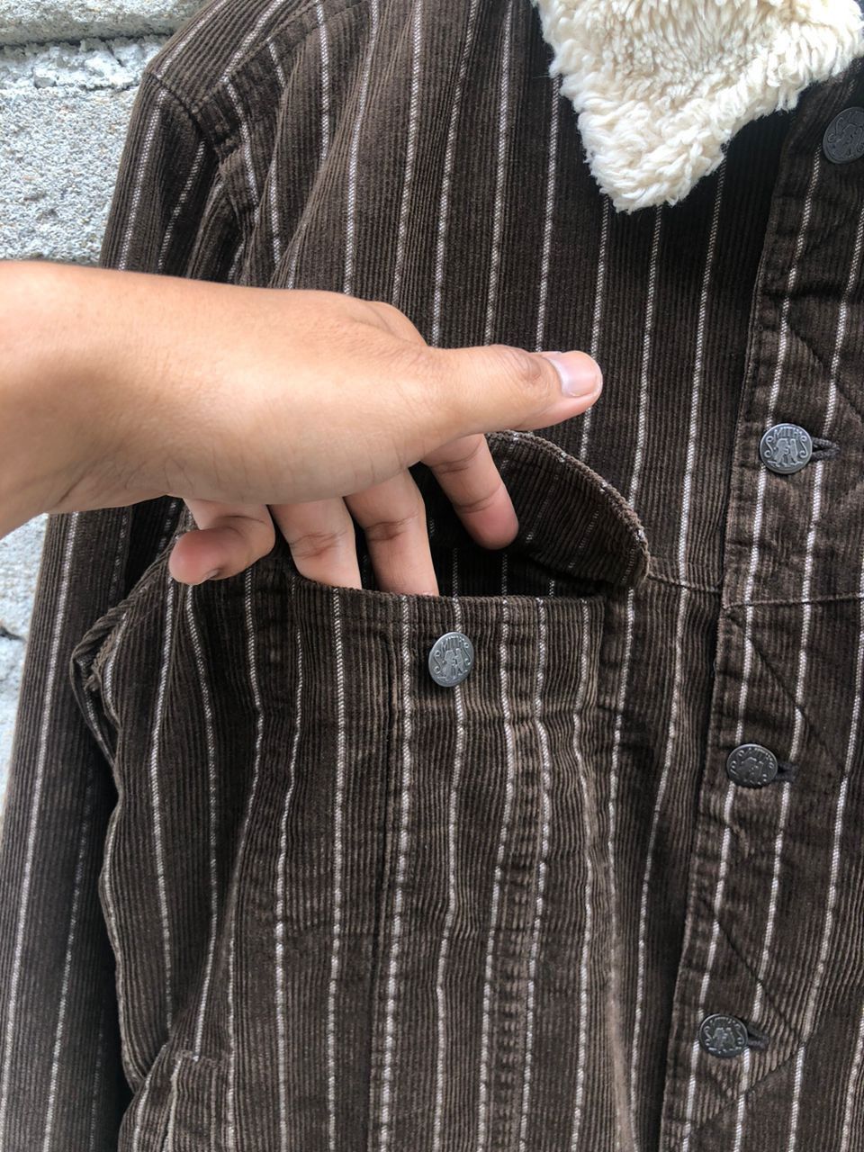 Smith's American × Vintage Vintage Smiths American Coduroy Sherpa Jacket Size US M / EU 48-50 / 2 - 11 Thumbnail