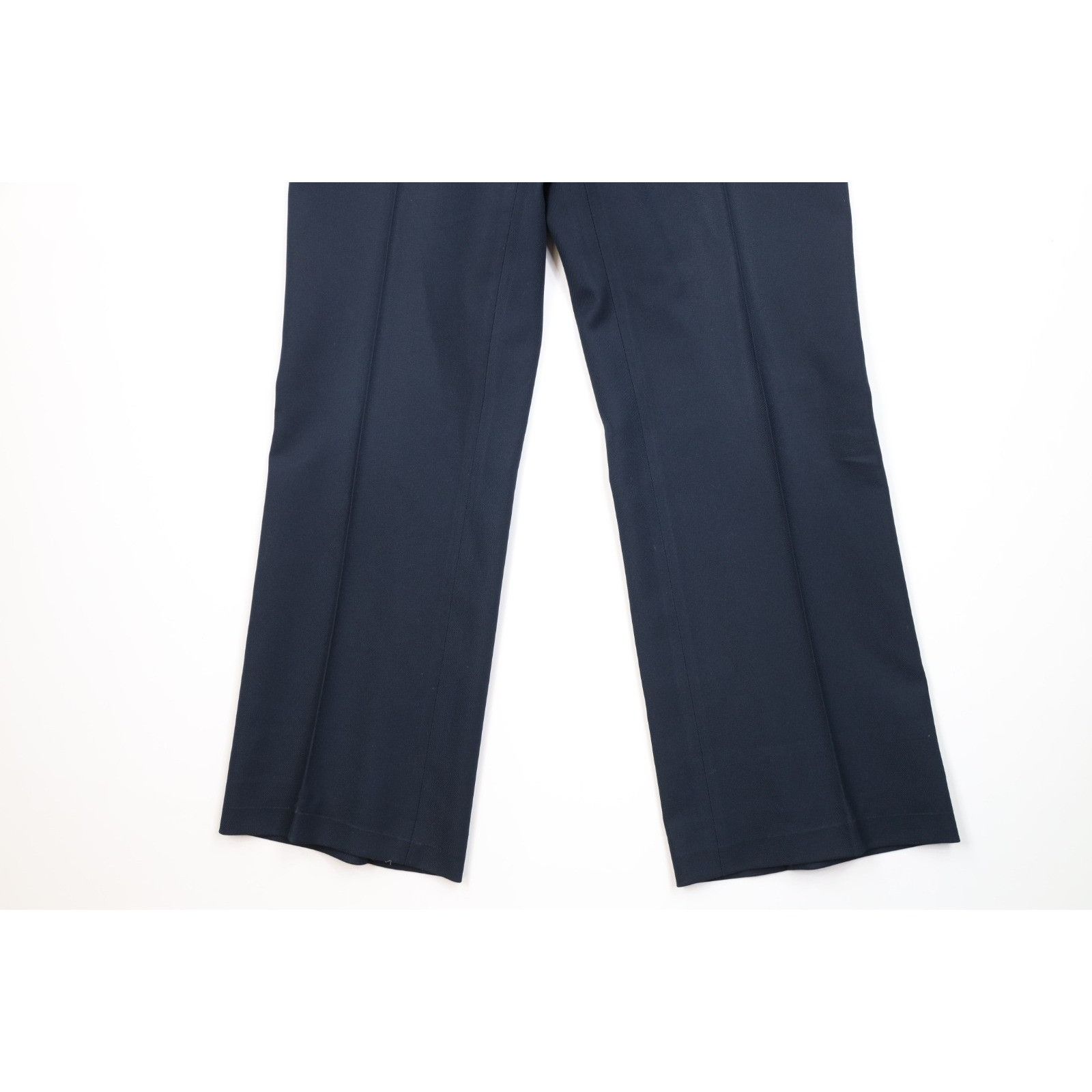 Vintage Vintage 70s Streetwear 2 Piece Suit Wedding Navy Blue Size 44R - 13 Thumbnail