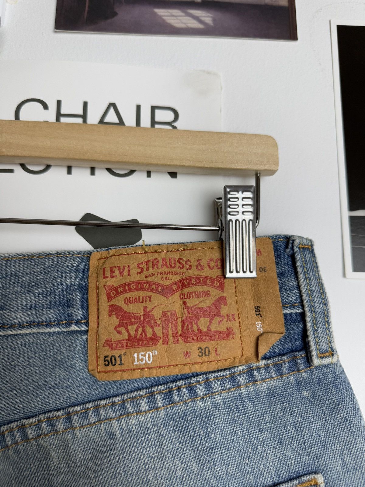 Levi's × Levi's Vintage Clothing Levi’s 501 150th anniversary denim jeans shorts jorts 30 y2k Size US 30 / EU 46 - 6 Thumbnail