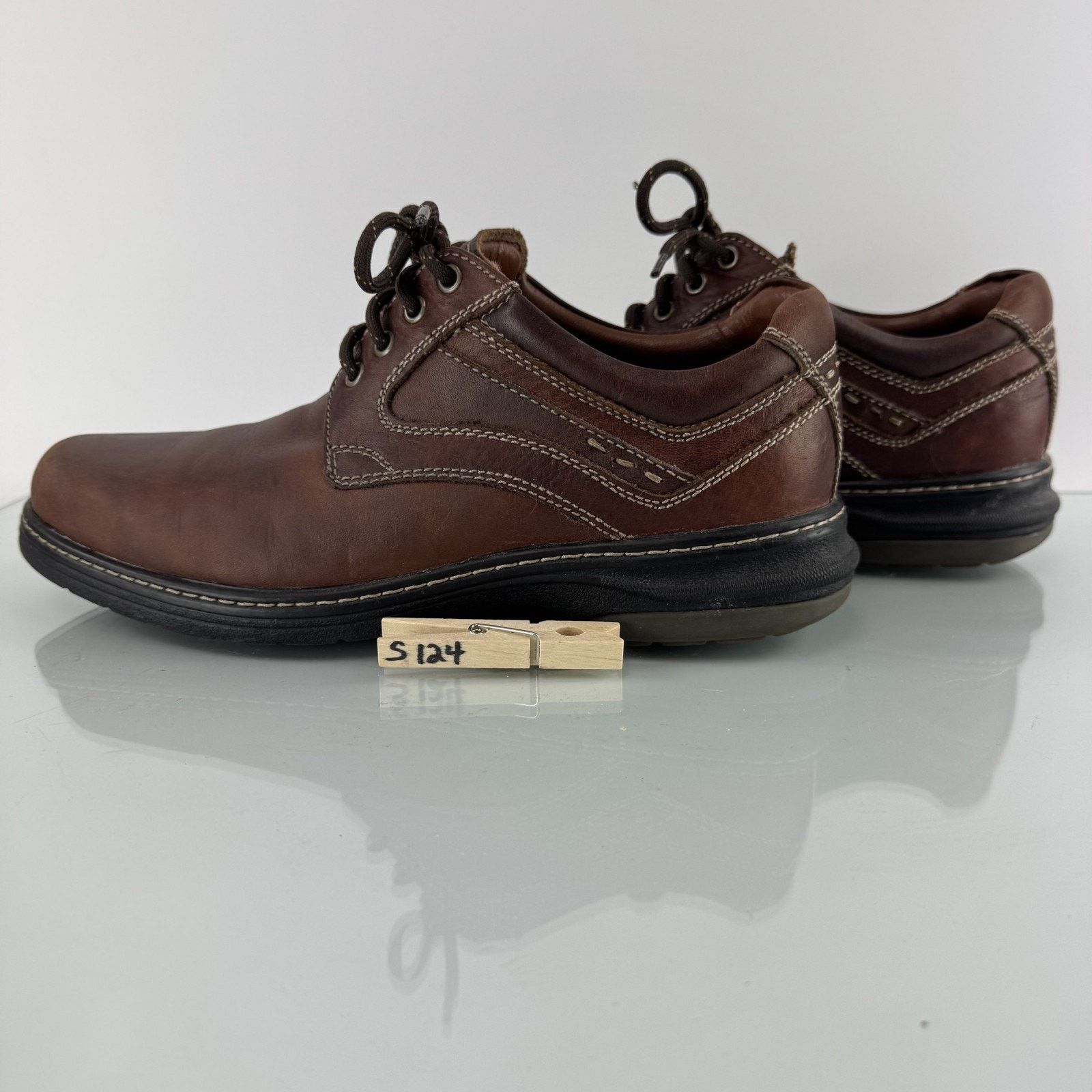 Johnston & Murphy Johnston & Murphy Waterproof Leather Oxfords 8 M Colvord Size US 8 / EU 41 - 6 Thumbnail