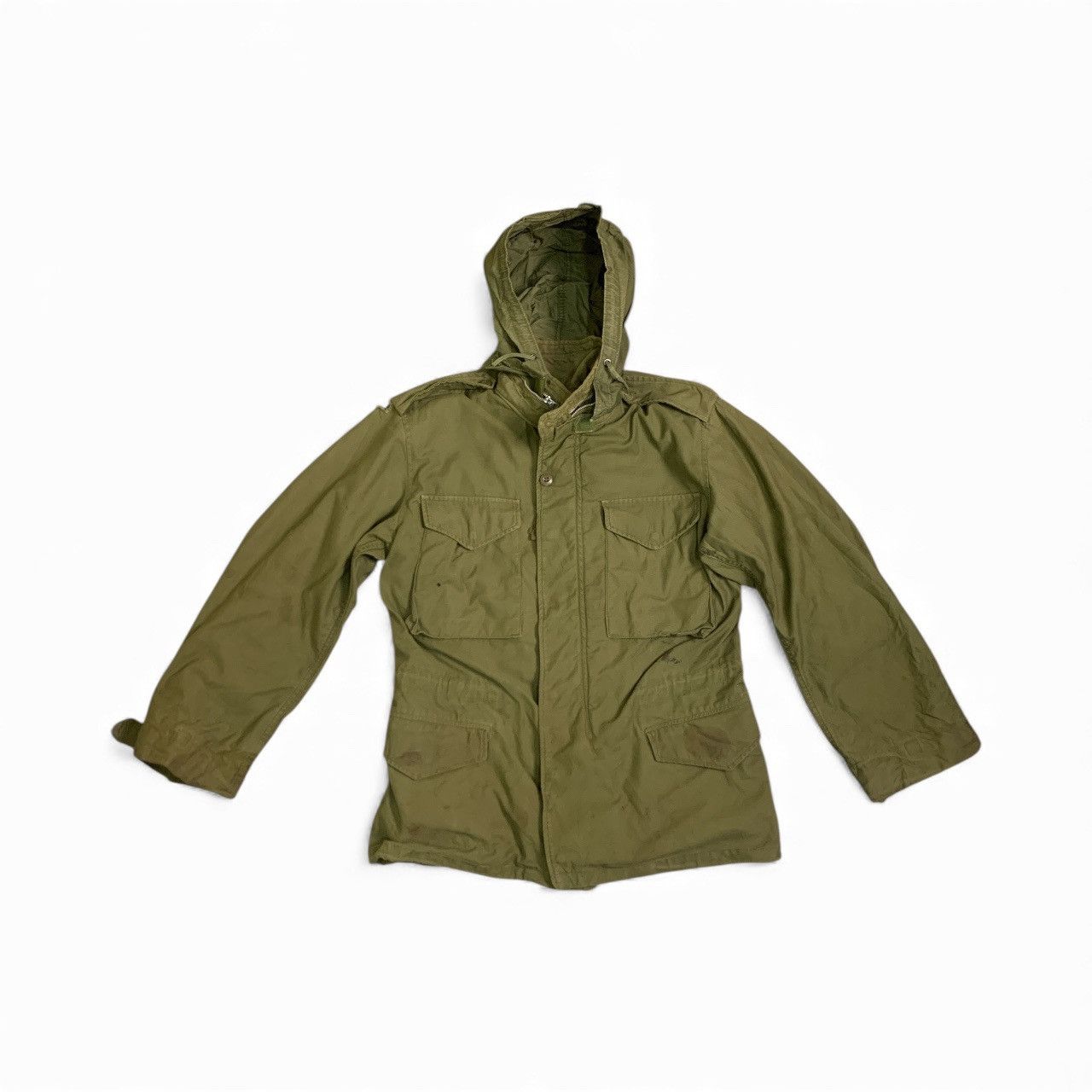 Alpha Industries Rare Design vintage US Army M-65 OG 107 Field Coat Jacket Size US S / EU 44-46 / 1 - 4 Thumbnail