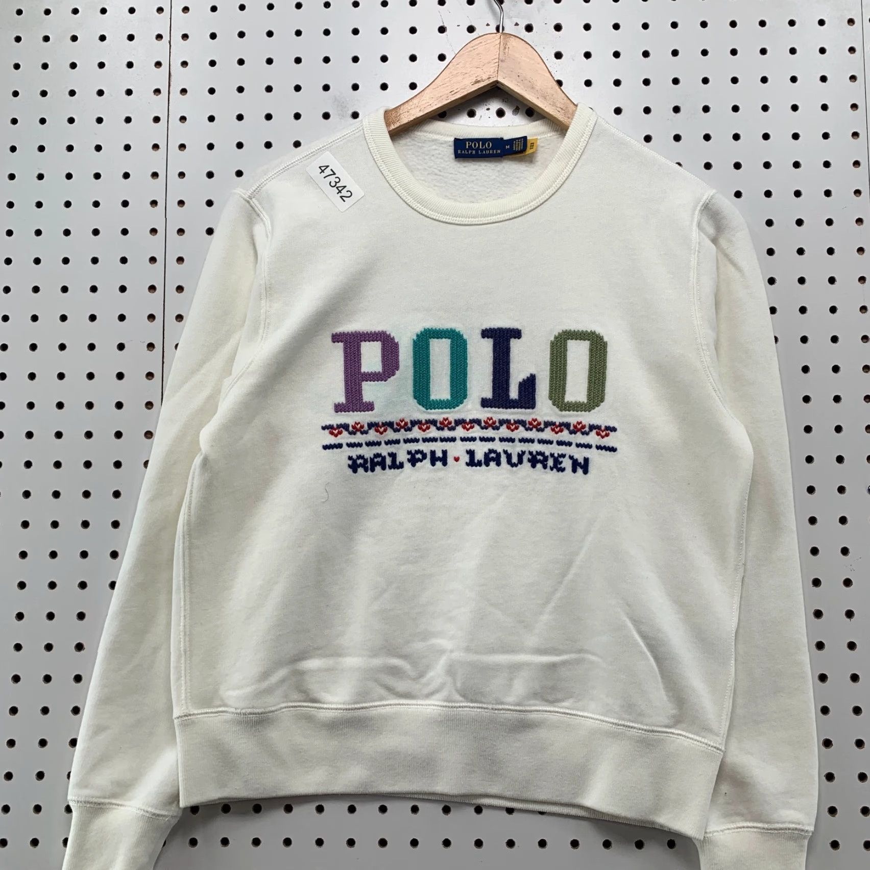 Polo Ralph Lauren Polo Ralph Lauren Sweatshirt Womens Medium Embroidered Spellout Fleece Crewneck Size M / US 6-8 / IT 42-44 - 4 Thumbnail
