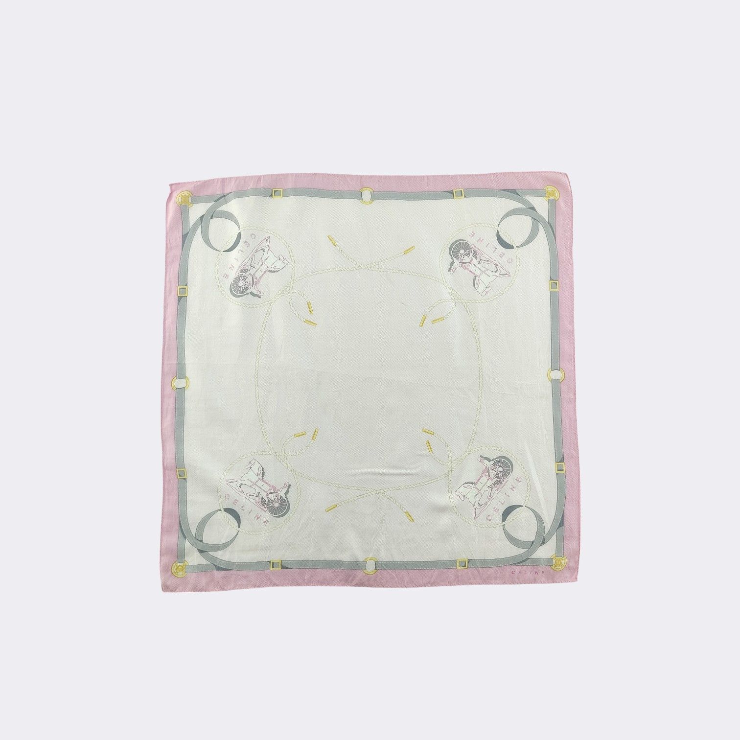 Celine Vintage Celine Handkerchief Neckerchief Bandana H175M Size ONE SIZE - 2 Thumbnail