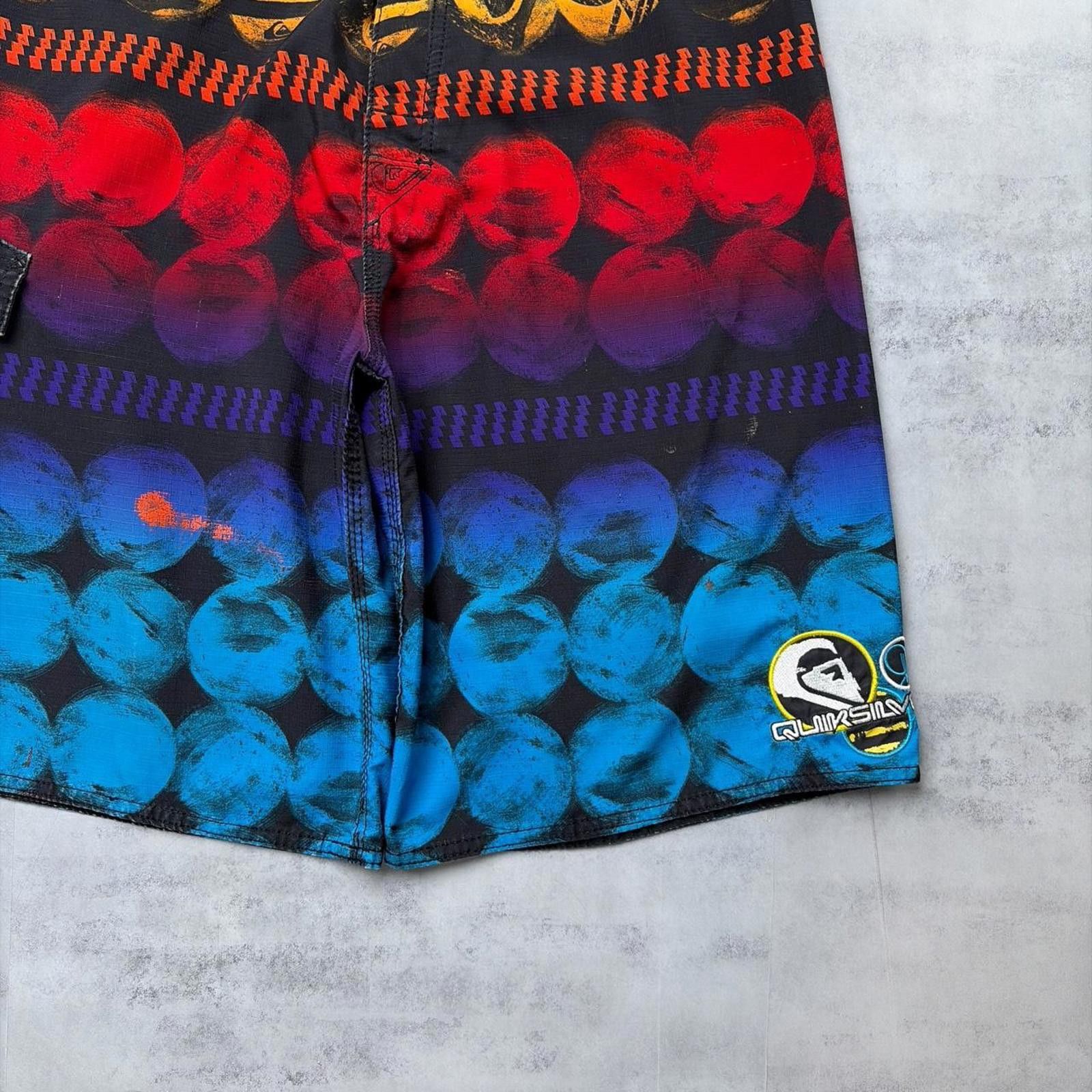 Quiksilver Y2K Quiksilver Surfwear Grunge Baggy Board Shorts Size US 32 / EU 48 - 4 Thumbnail