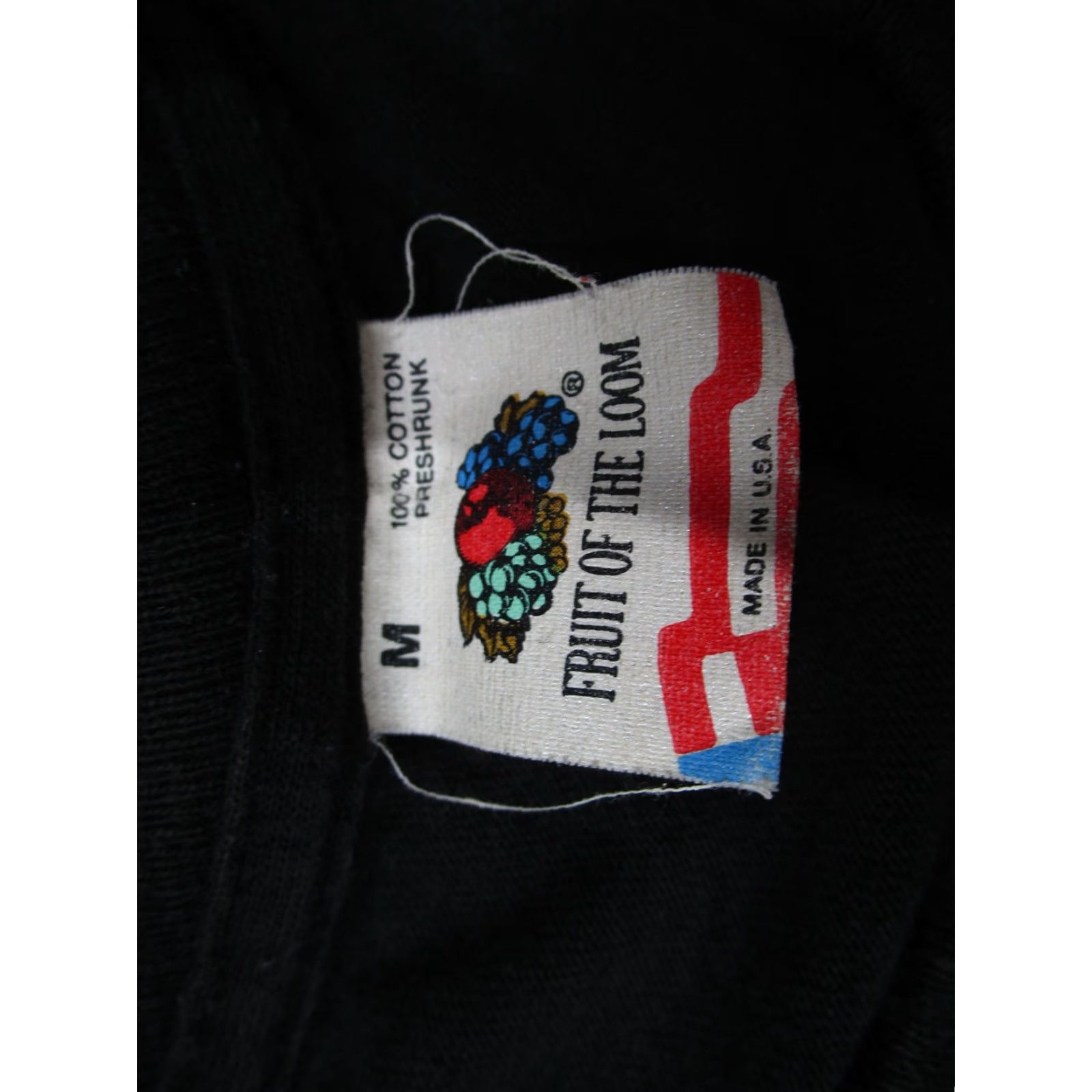 Fruit Of The Loom VINTAGE FM-2 Wildcat Shirt Mens Medium Black 1988 Navy Fighter T-Shirt Patriotic Military Graphic Print USA Made in USA Men's Shirt Size US M / EU 48-50 / 2 - 3 Thumbnail