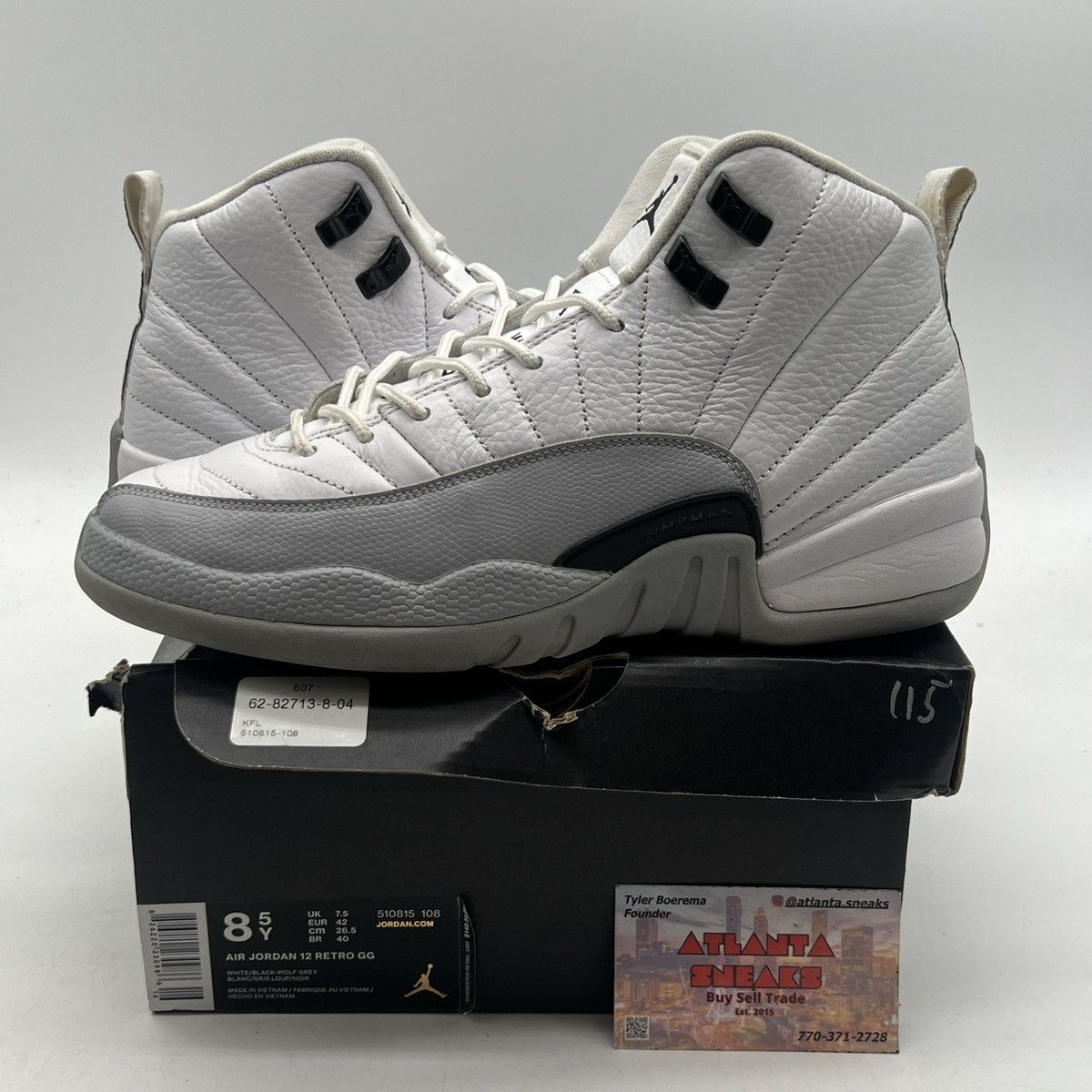 Jordan Brand Air Jordan 12 wolf grey Size US 8.5 / EU 41-42 - 1 Thumbnail