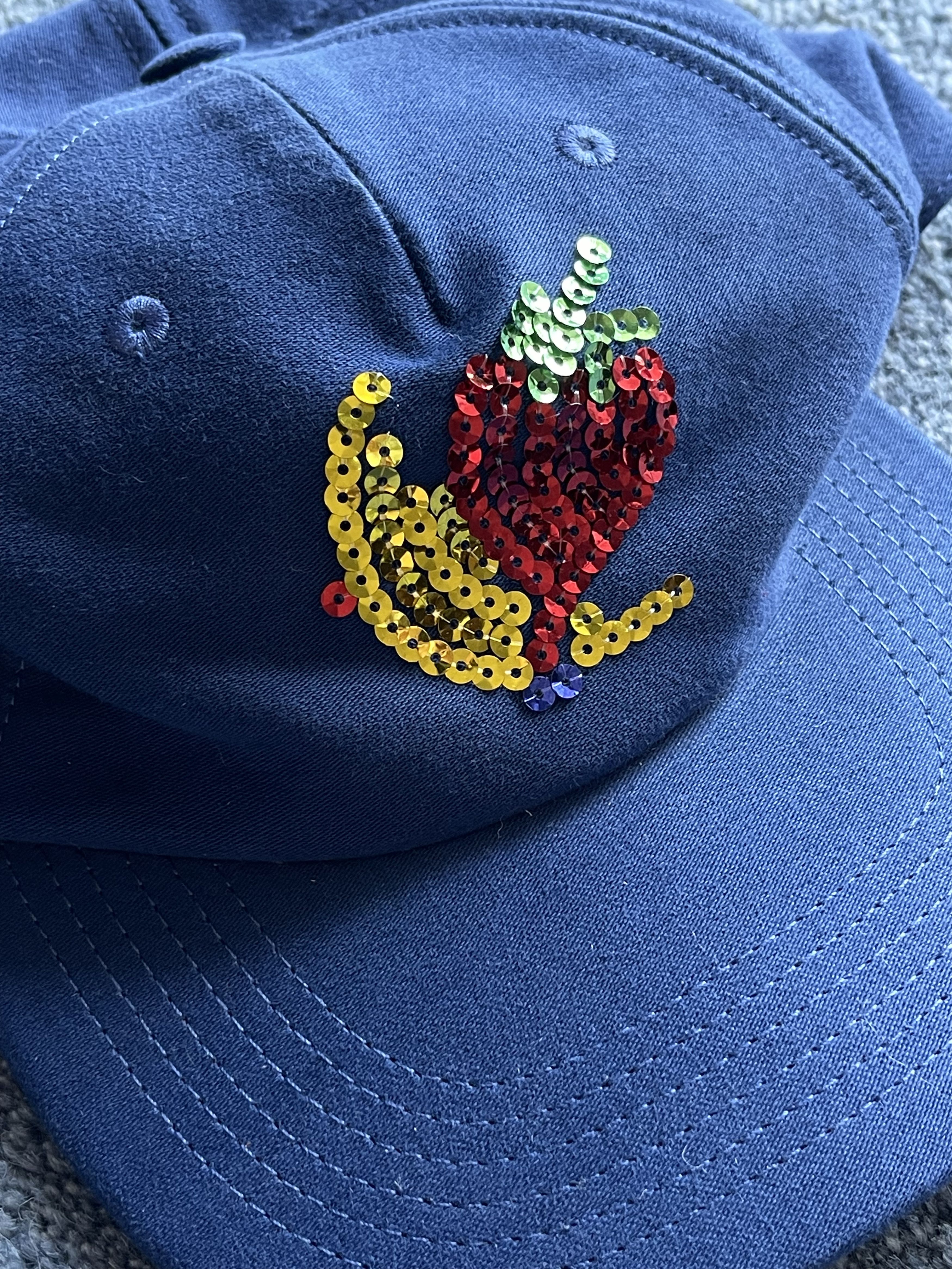 Sky High Farm Workwear SKY HIGH FARM WORKWEAR Sequin-Embellished Denim Cap Size ONE SIZE - 2 Thumbnail