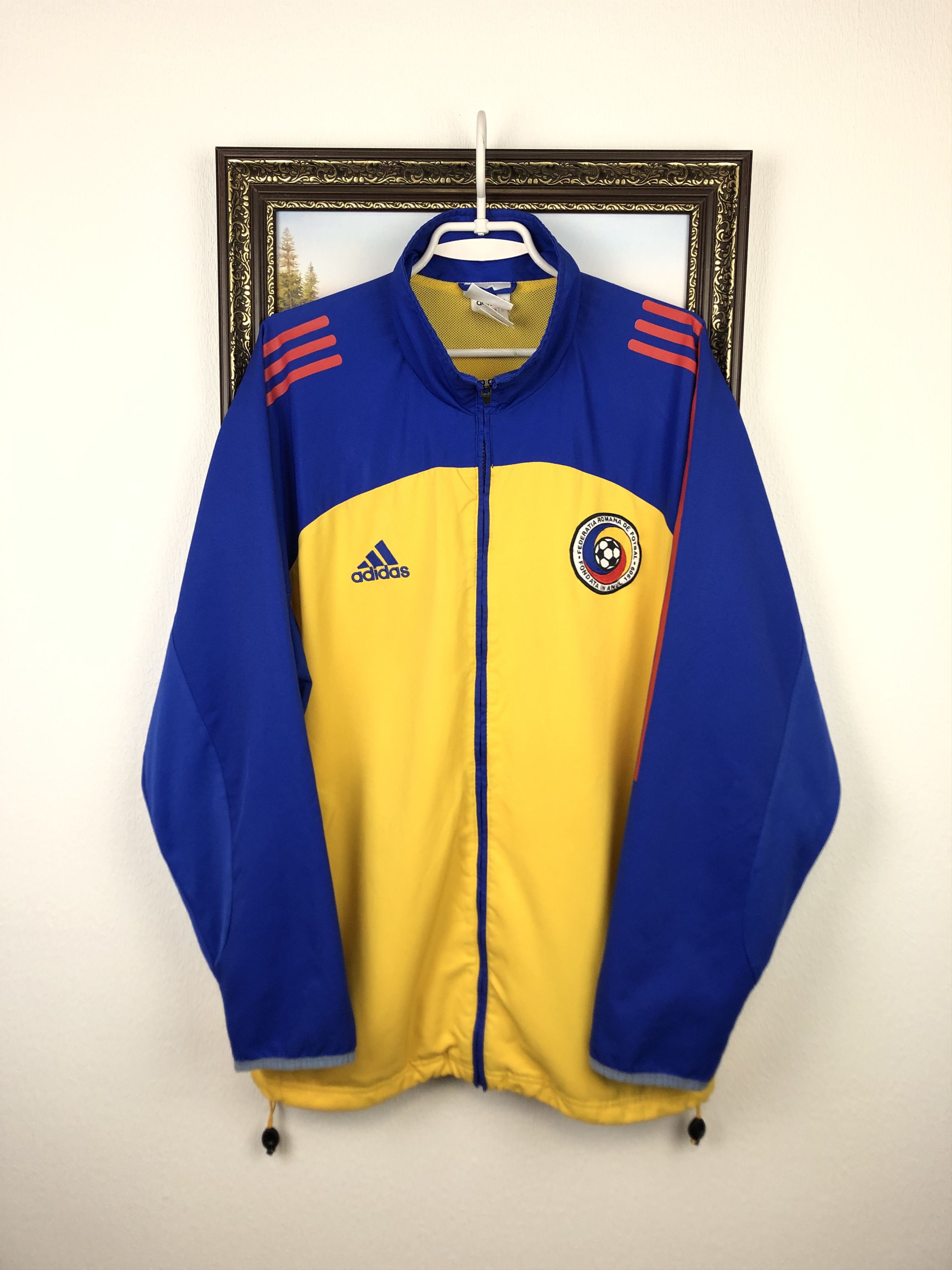 Vintage 90's Adidas Romania Football Jacket Soccer Track Top