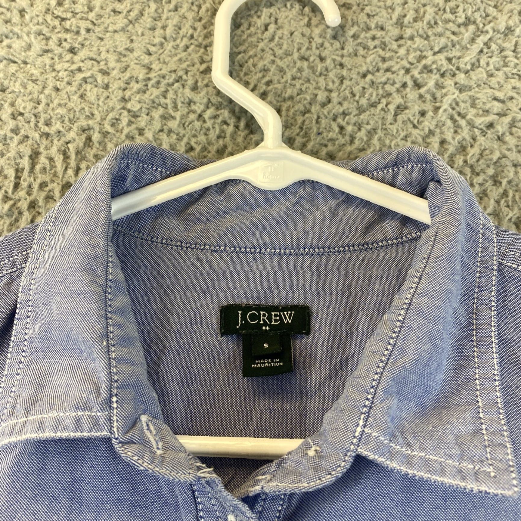 J.Crew VINTAGE J.CREW Button-Up Shirt Cotton Size S Blue Casual Long Sleeve Womens Size S / US 4 / IT 40 - 4 Thumbnail