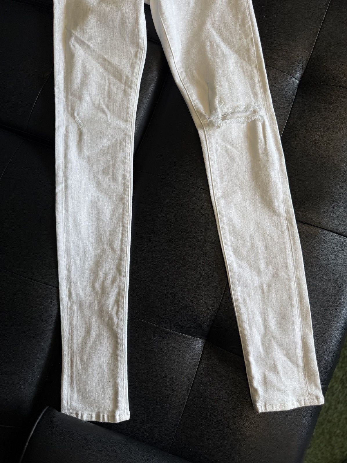 Amiri Amiri Straight Leg White Jeans Size 28 Clean Size US 28 / EU 44 - 2 Thumbnail