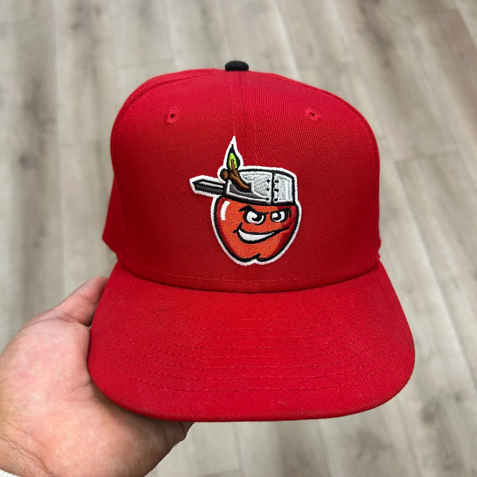 New Era New Era Fort Wayne TinCaps Red Fitted Cap Hat size 7 5/8 B25 Size ONE SIZE - 2 Thumbnail