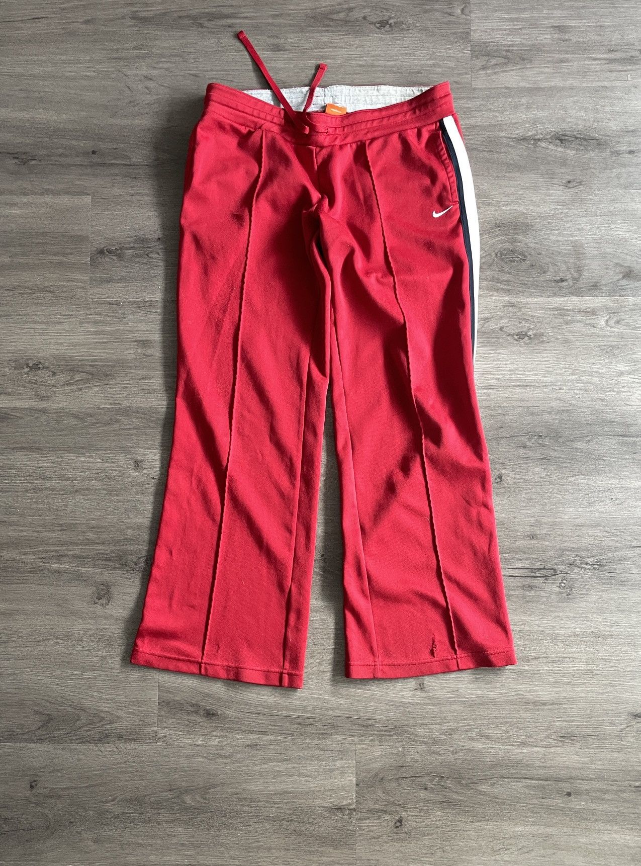 Nike Y2K Nike “Casual Style” Red Track Pants (Sz.M) Size US 32 / EU 48 - 1 Thumbnail