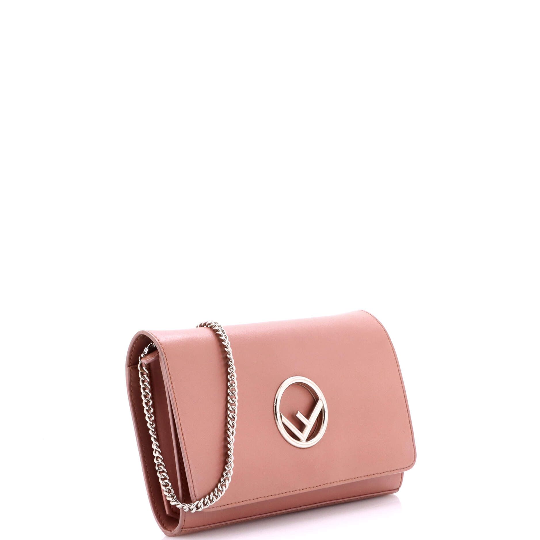 Fendi Kan I F Wallet on Chain Leather Size ONE SIZE - 1 Thumbnail
