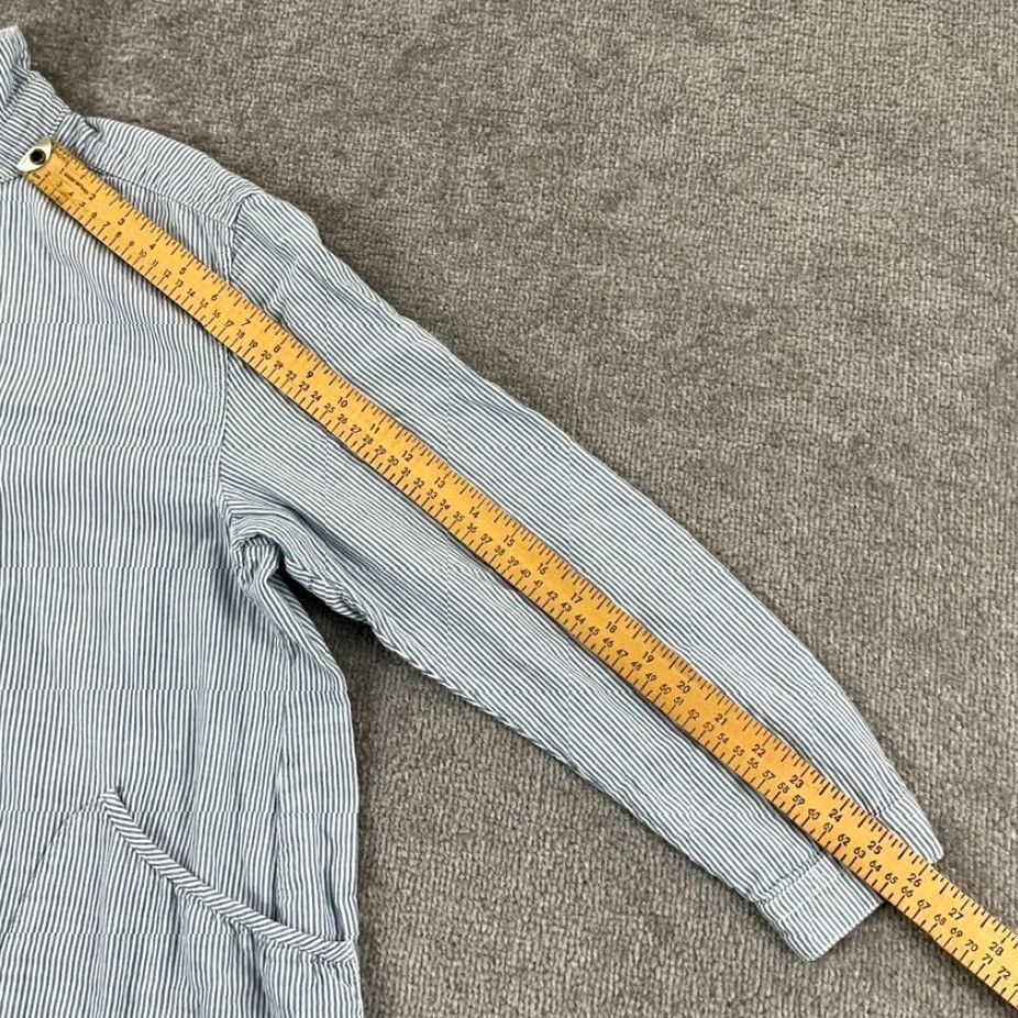 Vintage VINTAGE Lulu B Women’s Tunic Shirt Long Sleeve Striped Cotton Collared Pockets Casual Summer Size L / US 10 / IT 46 - 5 Thumbnail