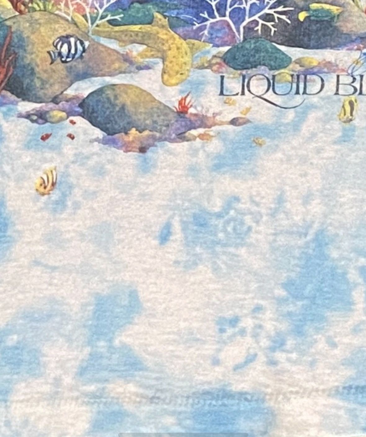 Vintage 1992 Liquid Blue Coral Reef Aquatic Paradise Size US XL / EU 56 / 4 - 8 Thumbnail