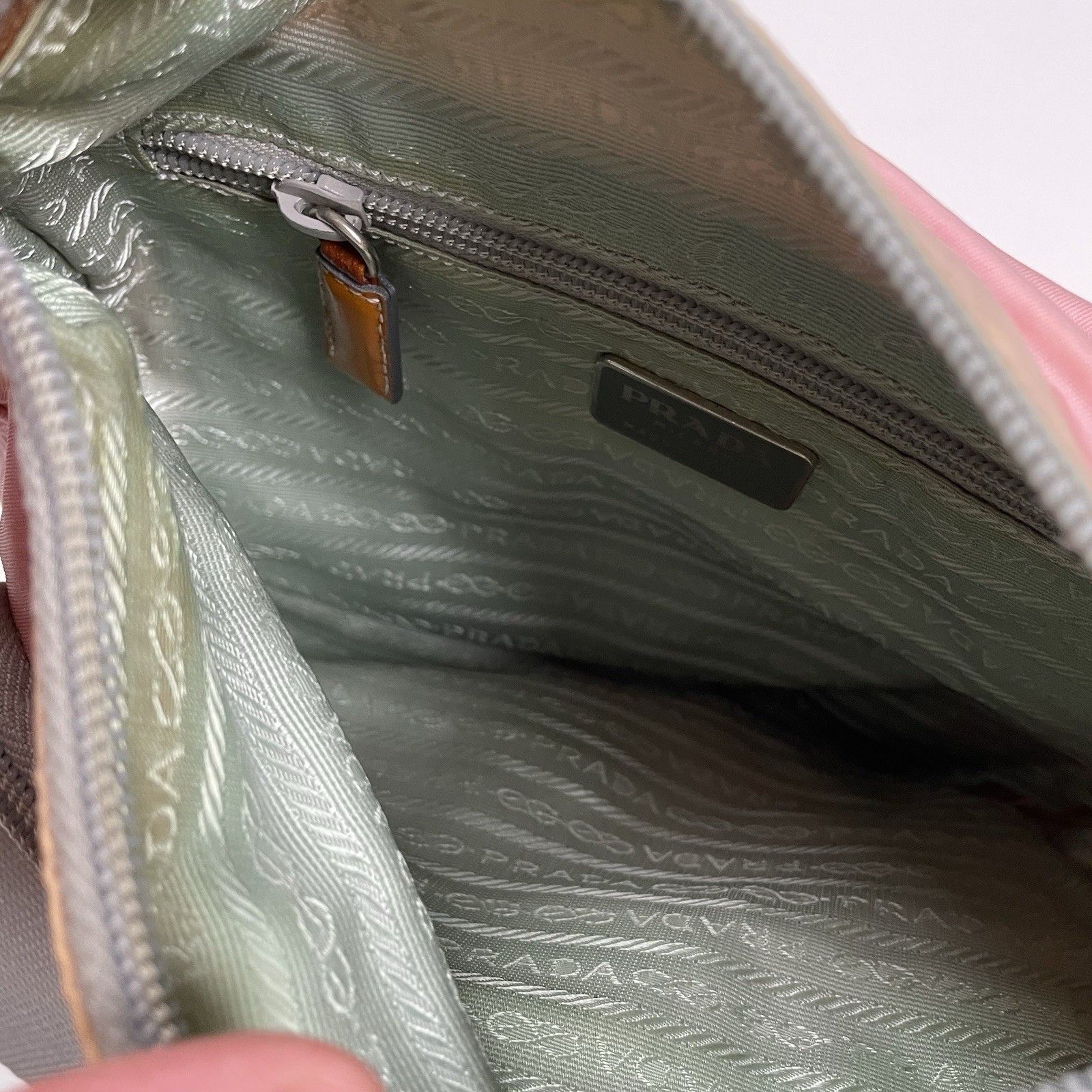 Prada Prada Shoulder Bag Pink Nylon Crossbody Bag Size ONE SIZE - 10 Thumbnail