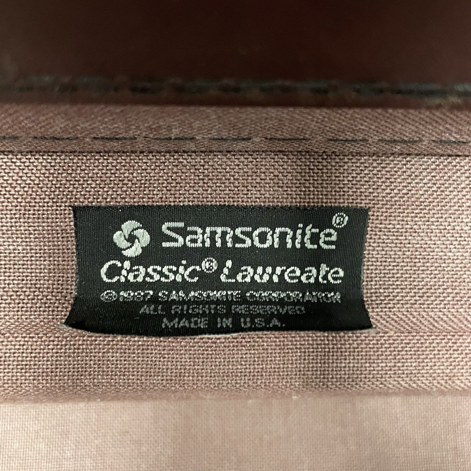 Samsonite VTG Samsonite 1987 Burgundy Laureate Leather Briefcase Size ONE SIZE - 11 Thumbnail