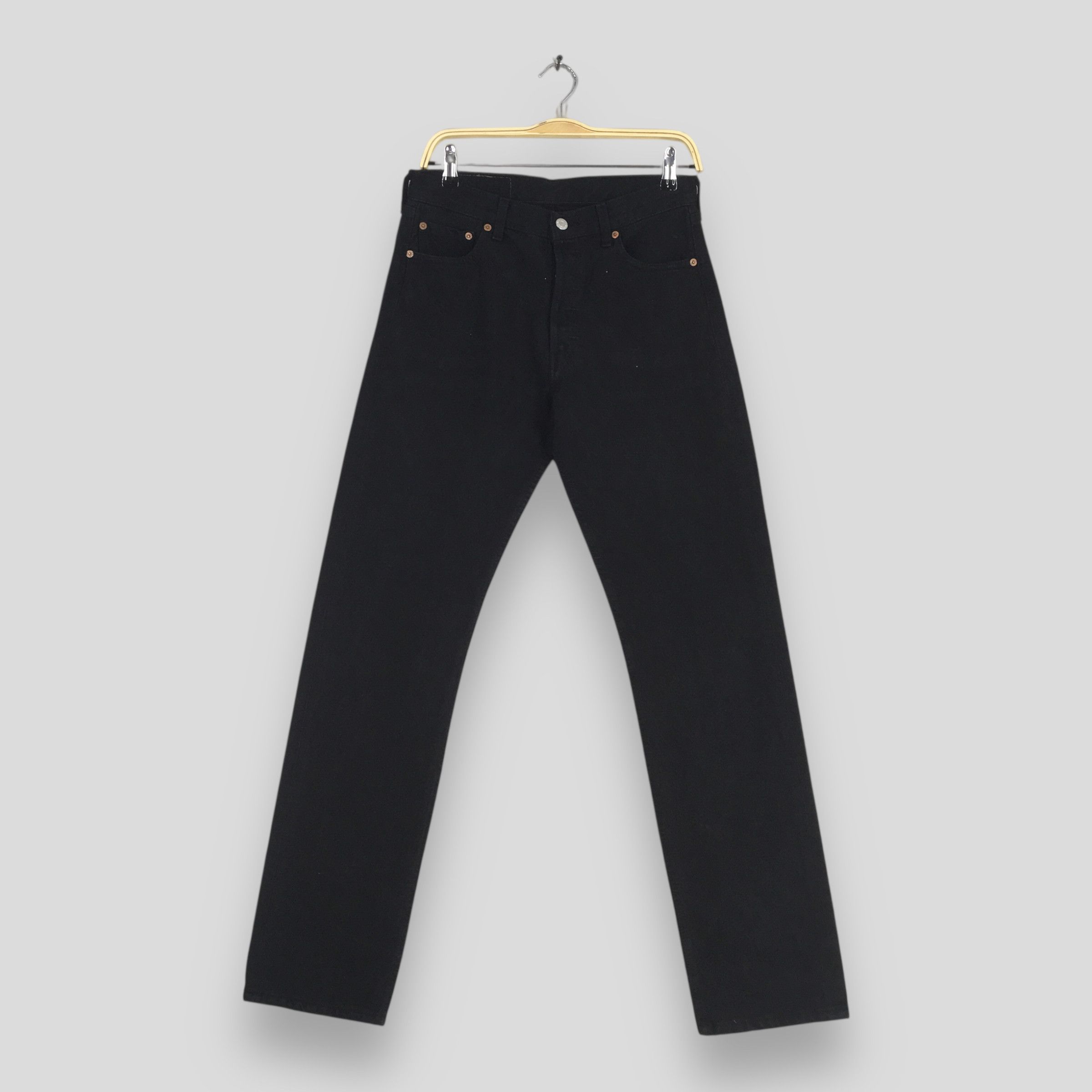 Levi's Size 28x32.5 Vintage 90s Levi's 501 Straight Cut Denim S1682 Size 28" / US 6 / IT 42 - 1 Thumbnail
