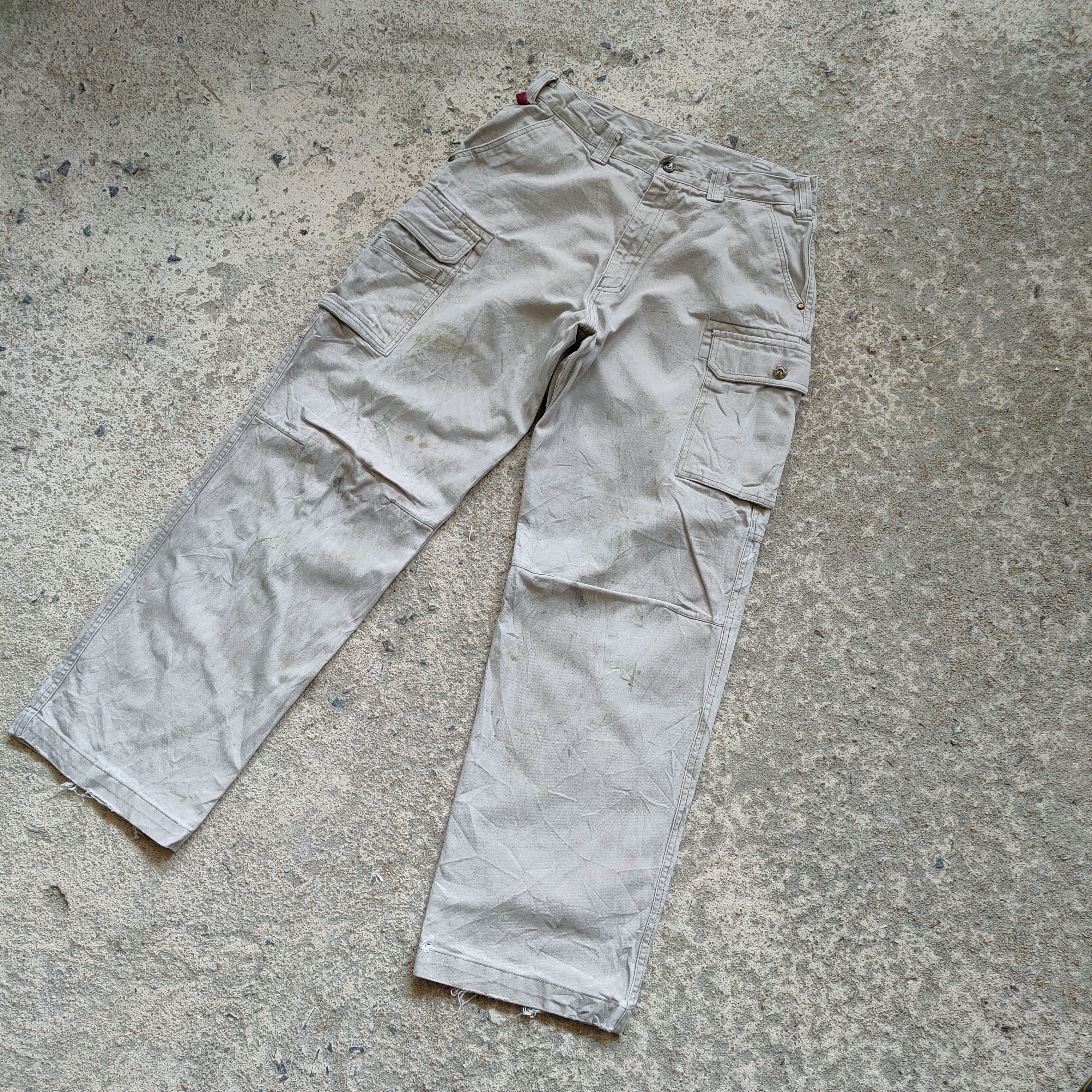 Japanese Brand × Vintage VINTAGE JAWIN FADED GREY RUSTY CARGO PANTS Size US 32 / EU 48 - 5 Thumbnail