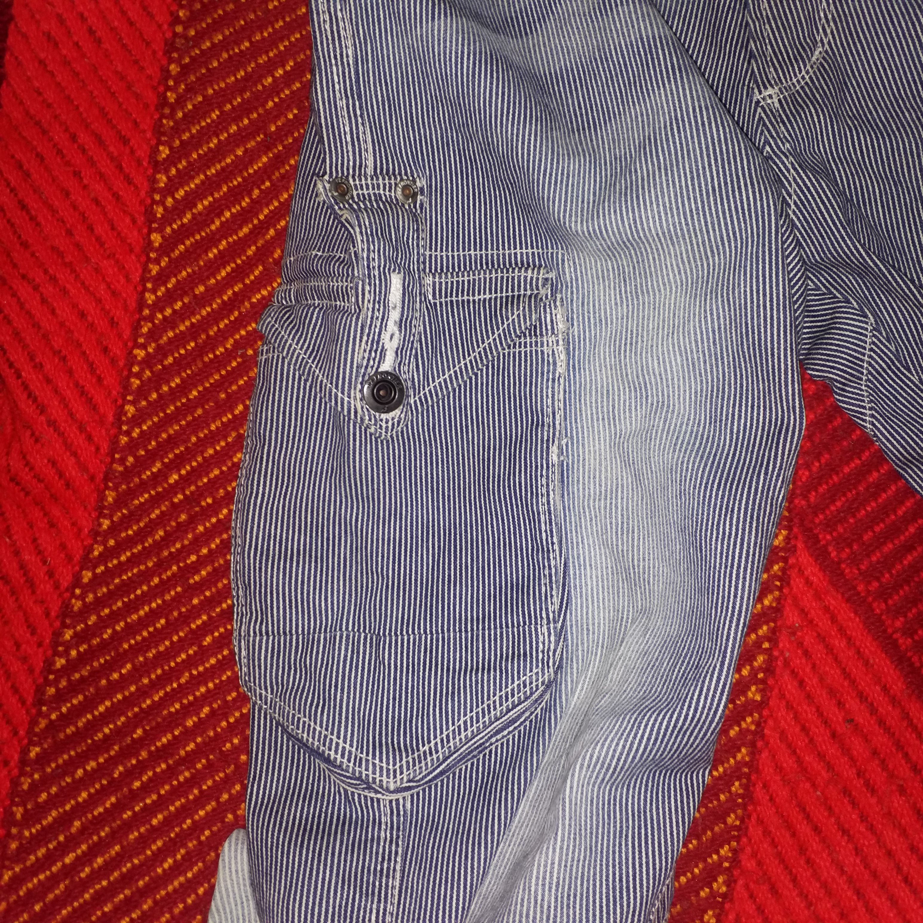 Japanese Brand ELASTIC CARGO DENIM PANT Size US 30 / EU 46 - 7 Thumbnail