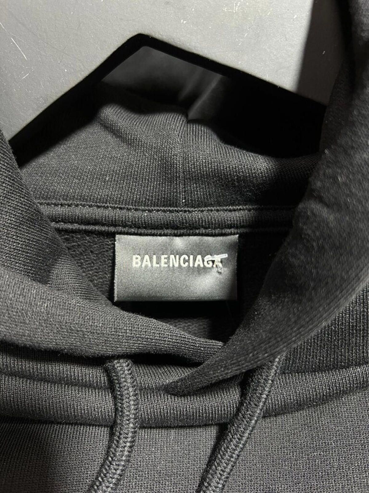 Balenciaga Balenciaga Campaign Hoodie Black Sz. XXS Size ONE SIZE - 3 Thumbnail