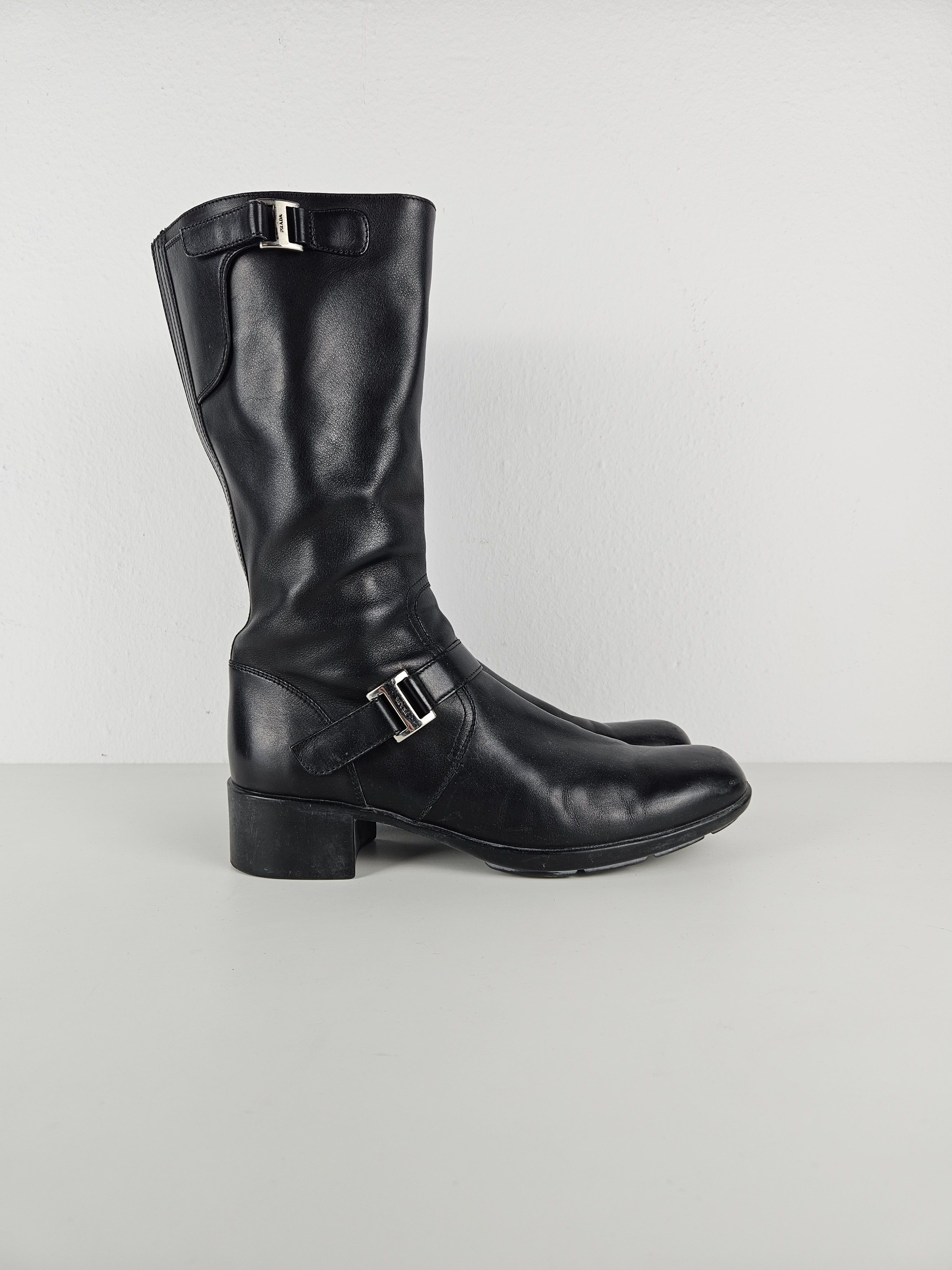 Prada Archive Prada leather buckled riding boots Size US 9 / IT 39 - 5 Thumbnail