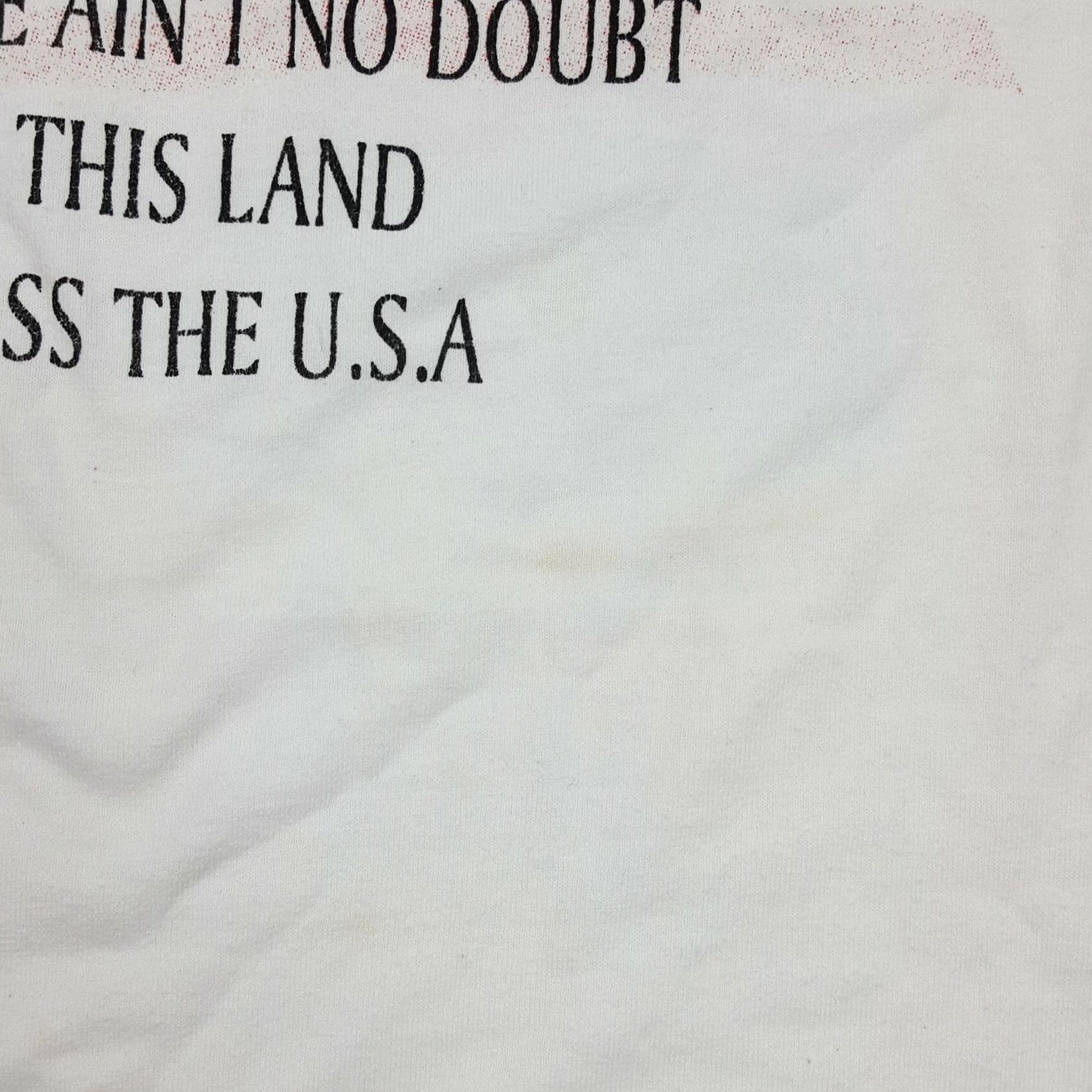 Jerzees VINTAGE God Bless The USA Men's L Rock Band Music Lee Greenwood Retro T Shirt Size US L / EU 52-54 / 3 - 7 Thumbnail