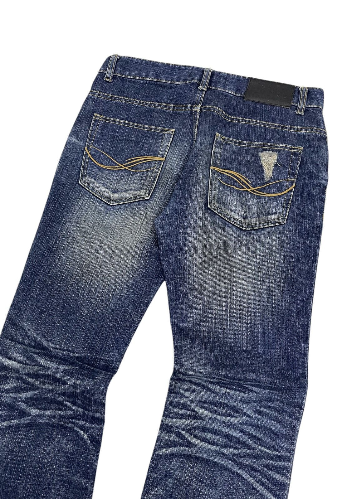 14th Addiction CavariA Japan Distressed Flare Jeans Size US 30 / EU 46 - 6 Thumbnail