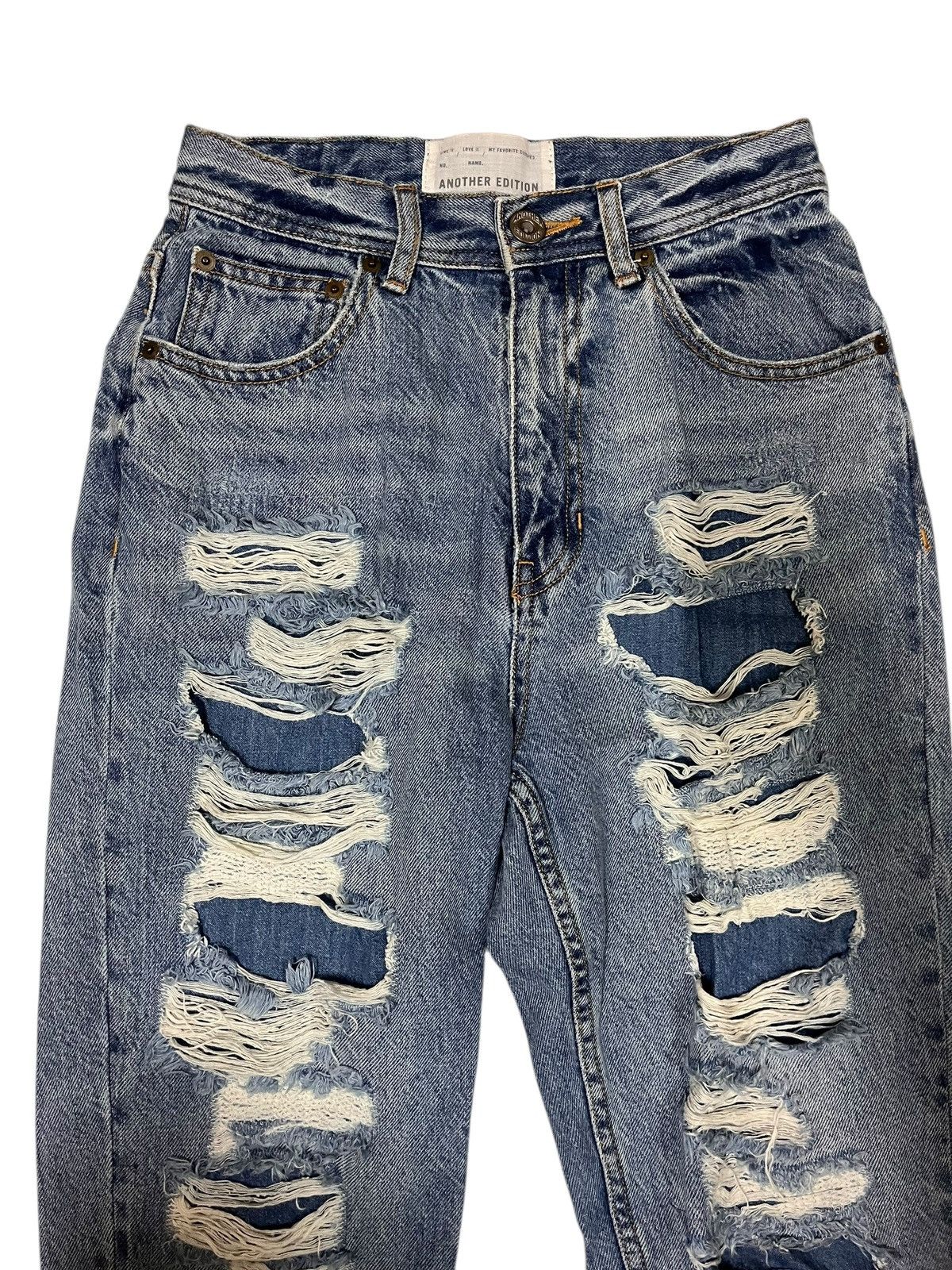 Japanese Brand Japanese Brand Another Edition Distressed Jeans Size 28" / US 6 / IT 42 - 3 Thumbnail