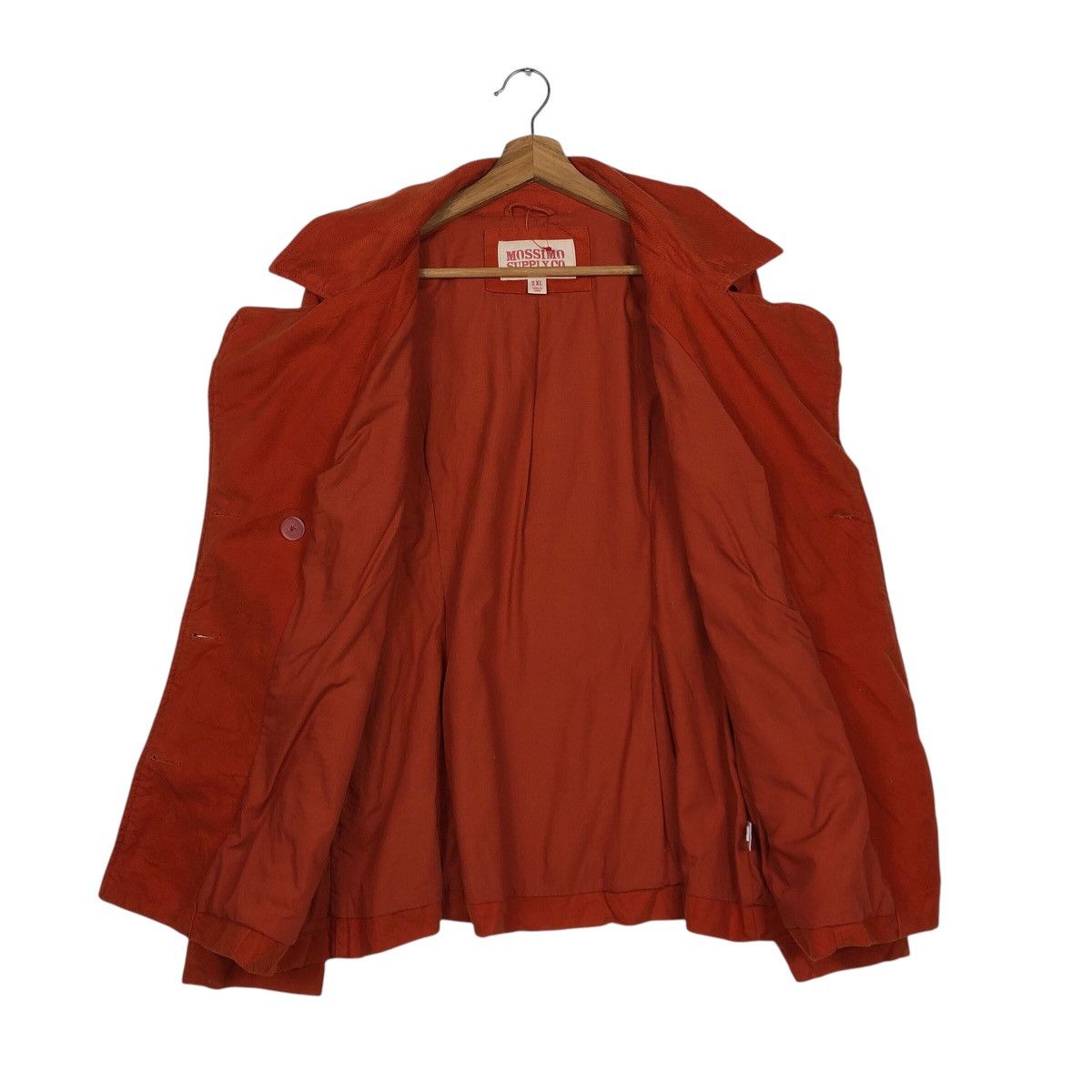 Japanese Brand × Mossimo 📌Rich Red Mossimo Supply Co Bomber Jacket Double Breast Size US XL / EU 56 / 4 - 14 Thumbnail