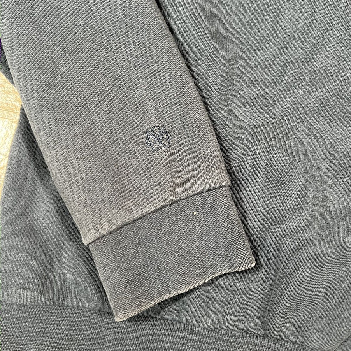 Club Monaco Club Monaco Washed Blue Pullover Hoodie Zipper Pocket Sz L Size US L / EU 52-54 / 3 - 6 Thumbnail