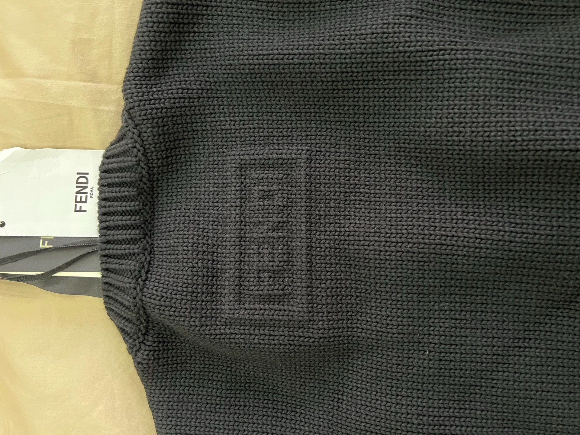 Fendi FENDI 3D Logo Black Sweater Size 50 New Size US M / EU 48-50 / 2 - 5 Thumbnail