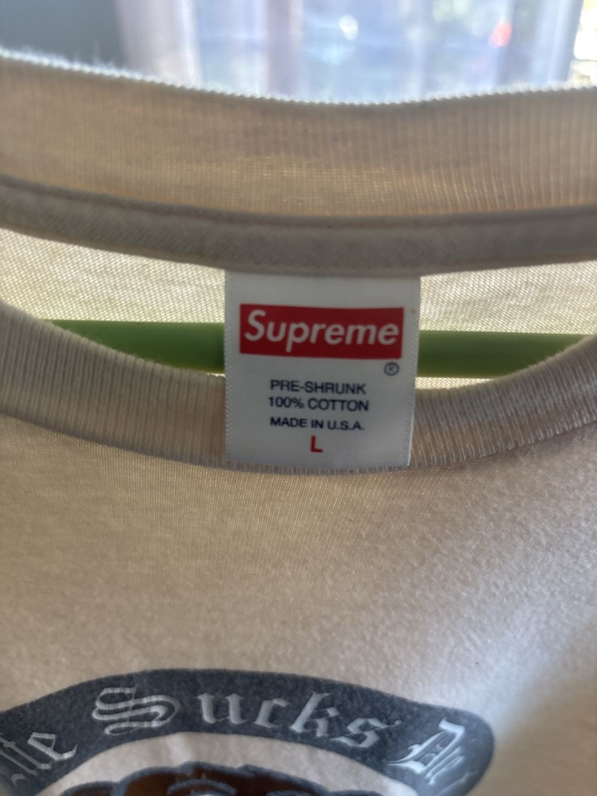 Supreme Off White Tee Size US L / EU 52-54 / 3 - 3 Thumbnail