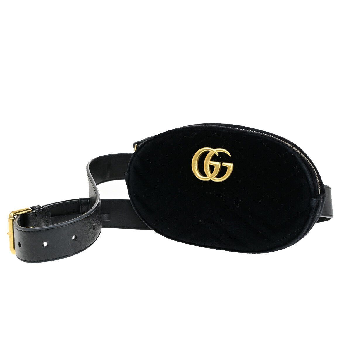 Gucci Gg Marmont Black Velvet Clutch Bag (Pre-Owned) Size ONE SIZE - 1 Thumbnail