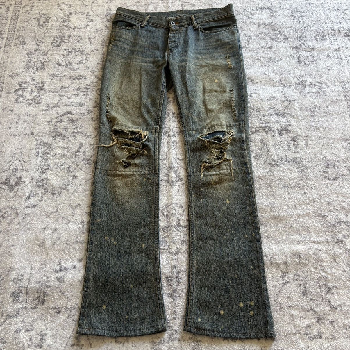 Pre-owned If Six Was Nine X Le Grande Bleu L G B If Six Was Nine Mud Max Sbcm Pierced Jeans | Size 30 In Blue