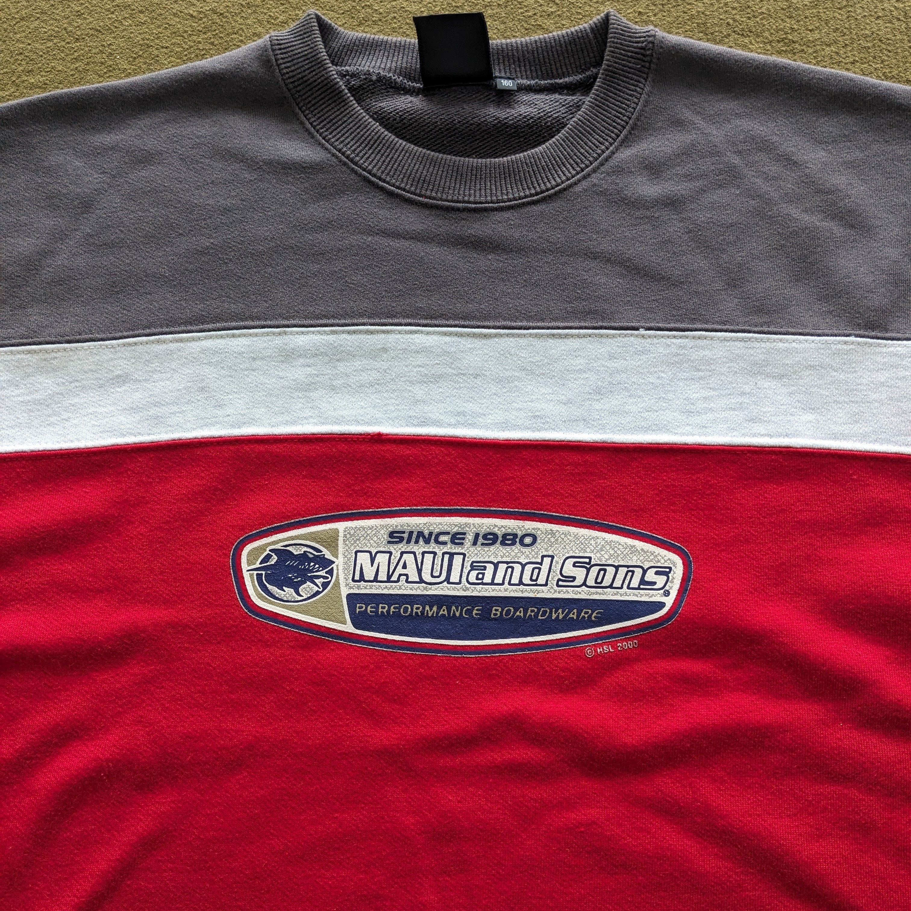 Maui and Sons Vintage Maui and Sons Surfing Style Crewneck Sweatshirt Size US S / EU 44-46 / 1 - 2 Thumbnail