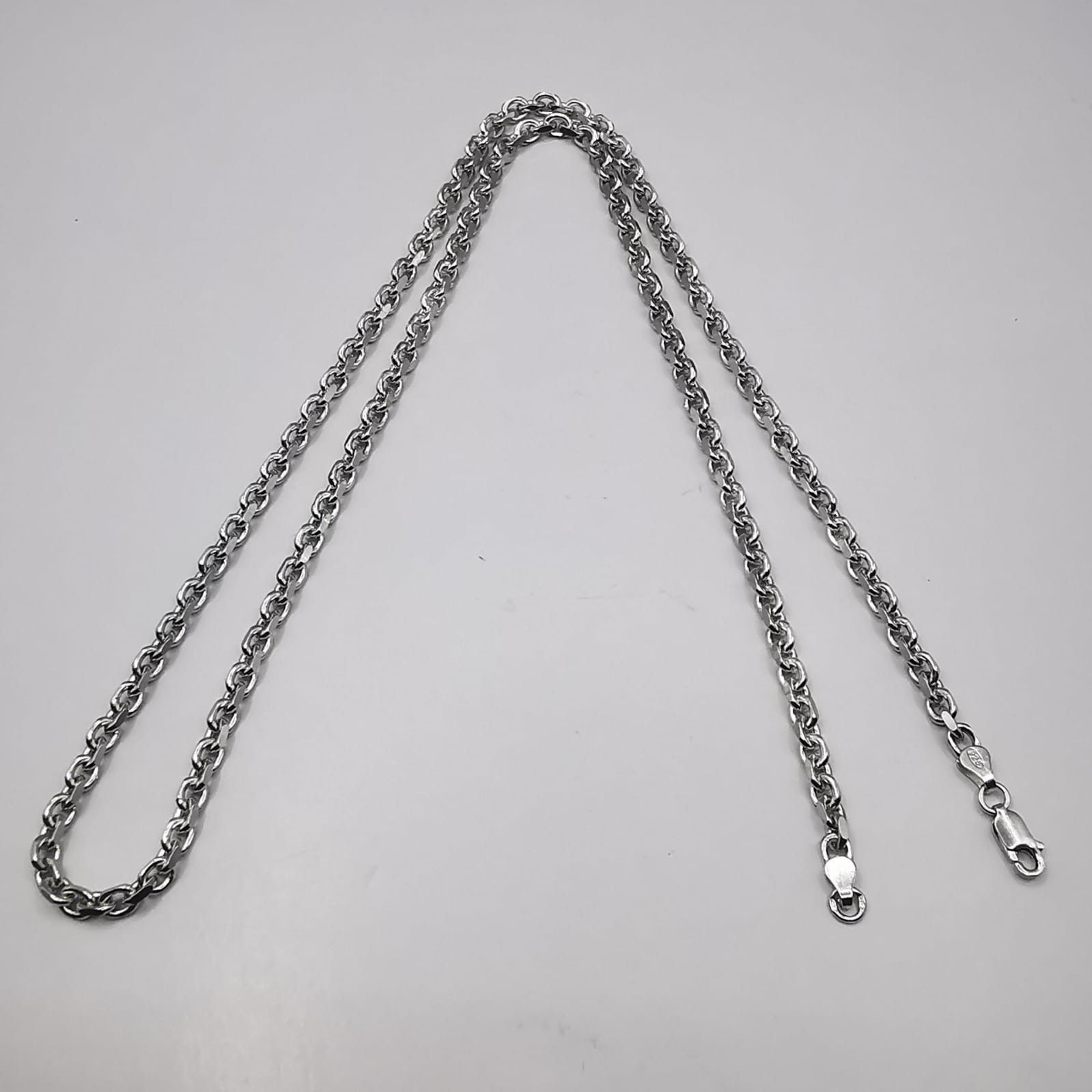 Sterling Silver Vintage Chain,925 Sterling Silver,Signed ,Handmade 26,45g Size ONE SIZE - 2 Thumbnail