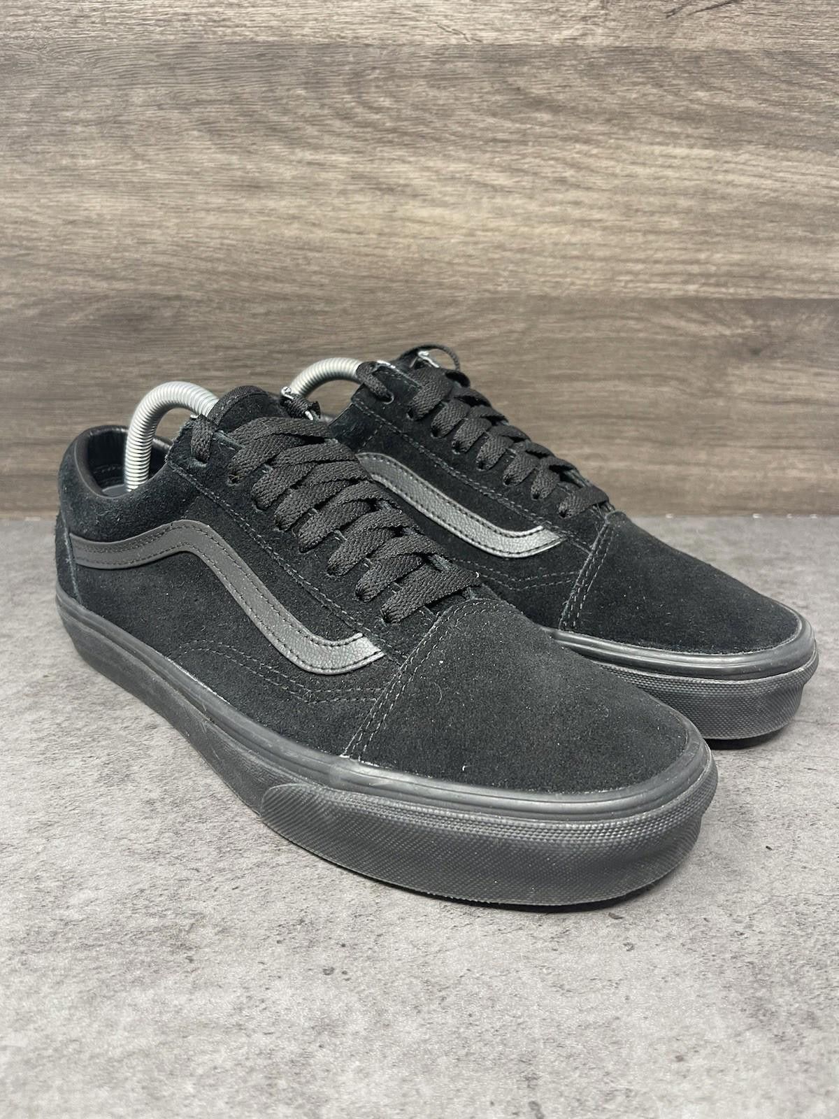 Vans Vans Old Skool Shoes Mens Size 8 Black Suede Low Top Size US 8 / EU 41 - 4 Thumbnail