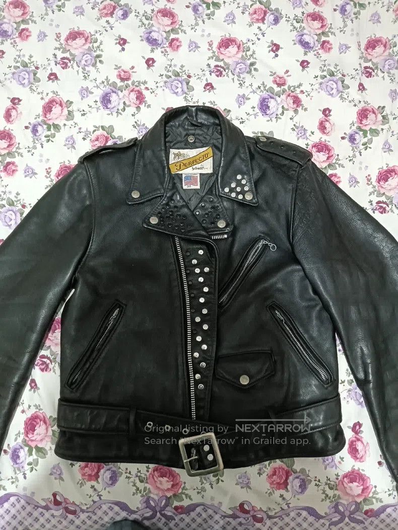 Schott Schott 618 riveted locomotive leather jacket Size US L / EU 52-54 / 3 - 1 Thumbnail