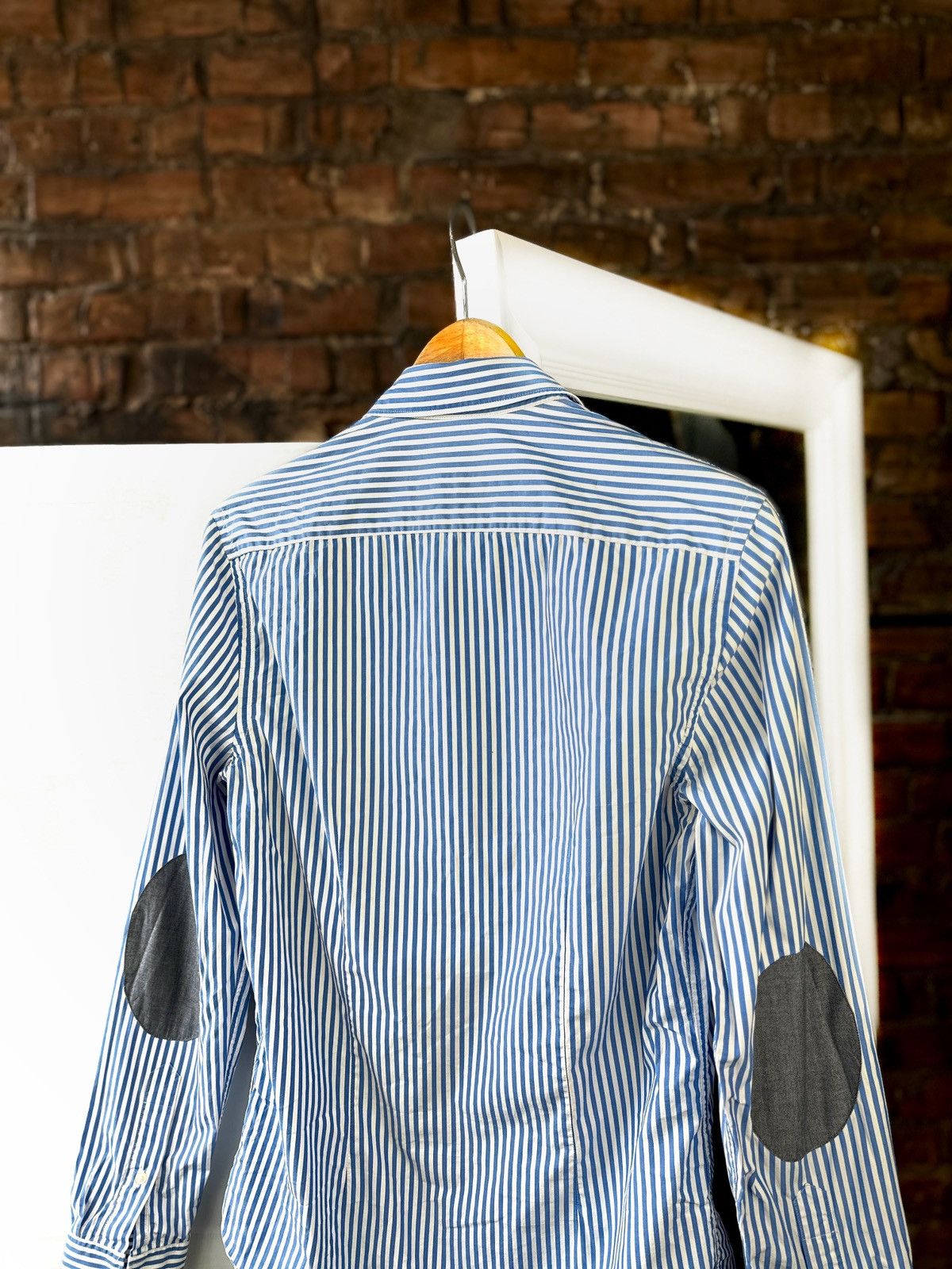 Zara ZARA Men’s Stripped Shirts Button Up Blue Size: S Size US S / EU 44-46 / 1 - 6 Thumbnail